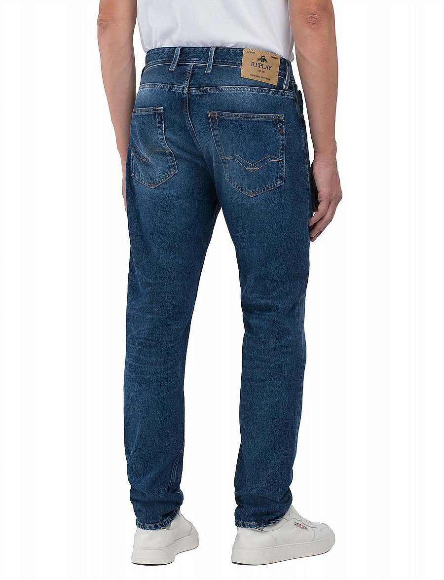 Replay - GROVER Trousers STRAIGHT 99 Denim - normale jeans - dark blue - 3