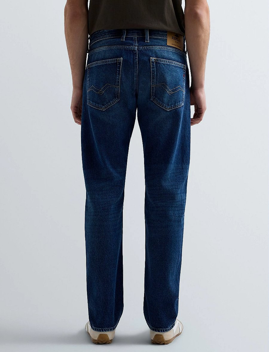 Replay - GROVER Trousers STRAIGHT 99 Denim - normale jeans - dark blue - 5
