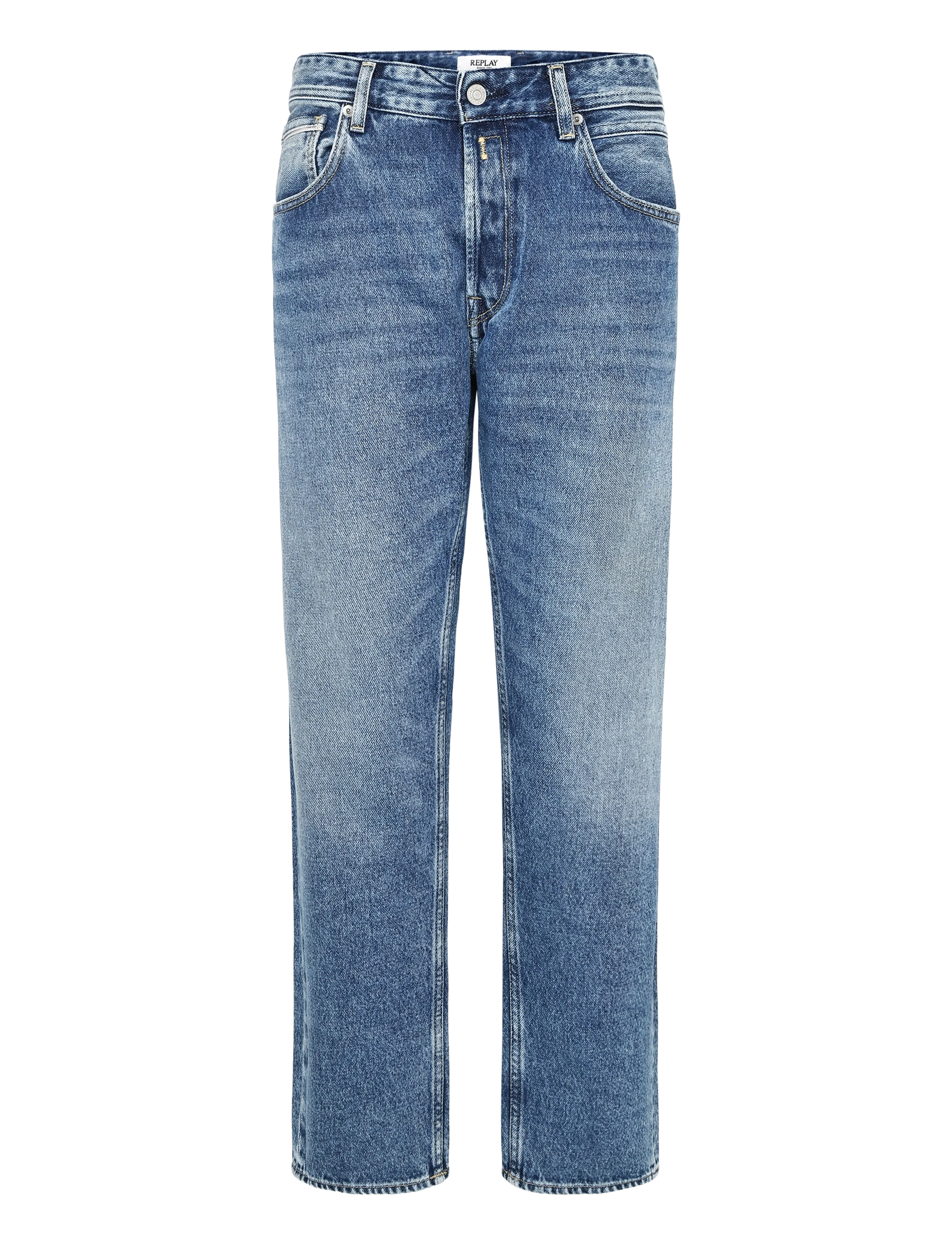 Replay - GROVER Trousers STRAIGHT 99 Denim - regular jeans - medium blue - 1