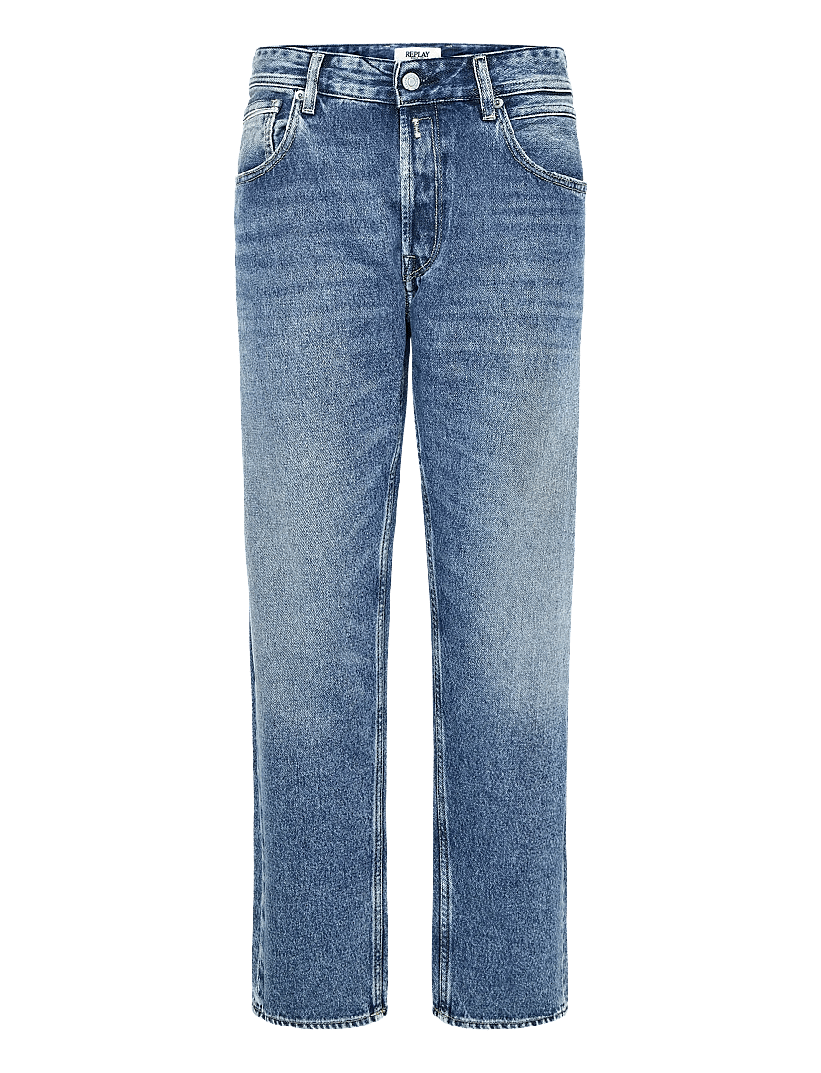 Replay - GROVER Trousers STRAIGHT 99 Denim - regular jeans - medium blue - 1