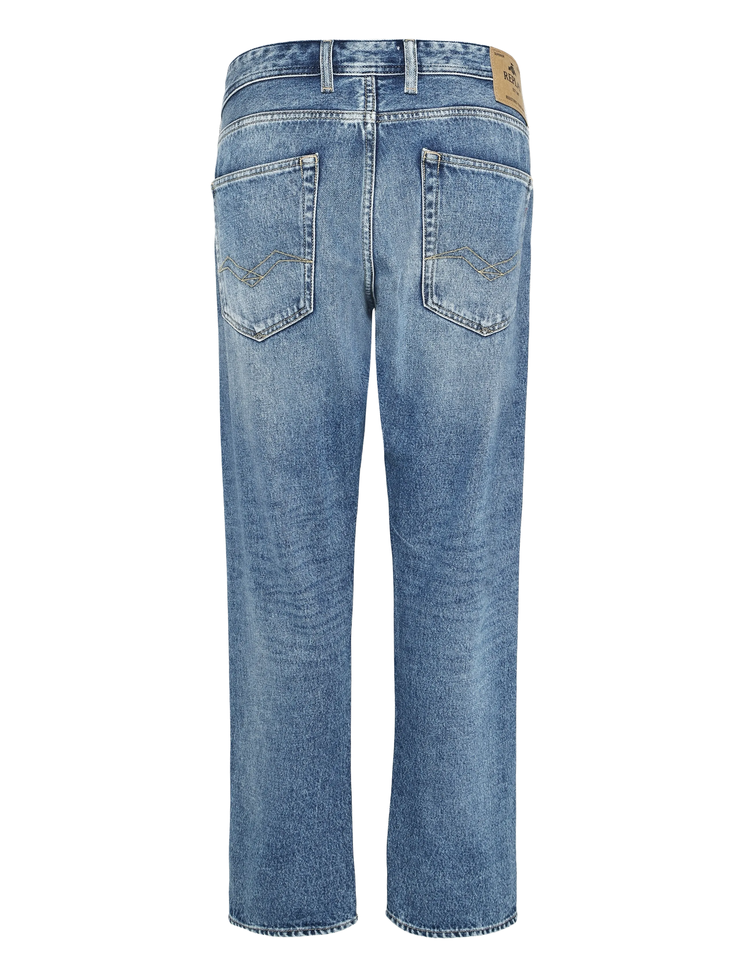Replay - GROVER Trousers STRAIGHT 99 Denim - regular jeans - medium blue - 2