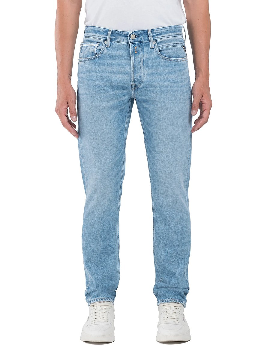 Replay - GROVER Trousers STRAIGHT 99 Denim - regular jeans - blue - 0