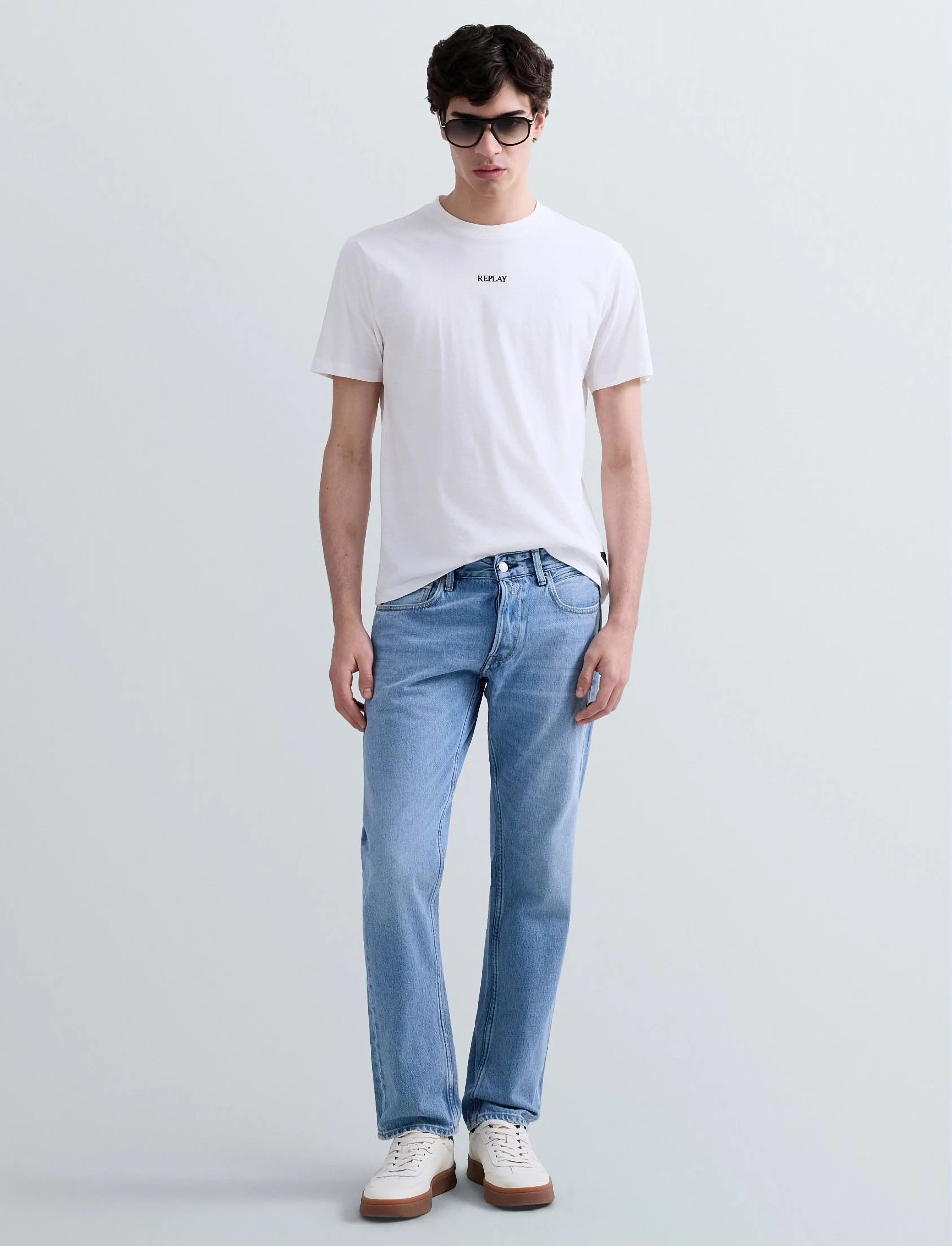 Replay - GROVER Trousers STRAIGHT 99 Denim - regular jeans - blue - 5