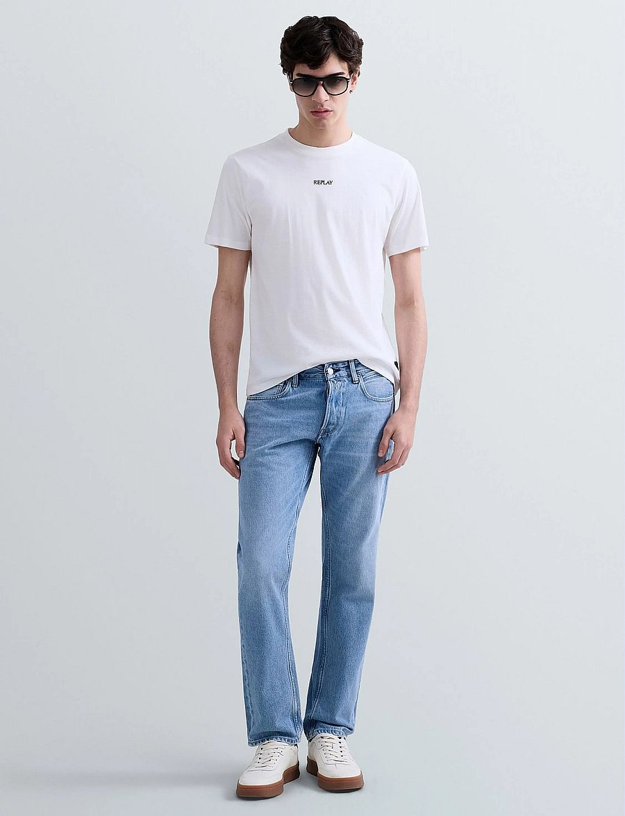 Replay - GROVER Trousers STRAIGHT 99 Denim - regular jeans - blue - 5