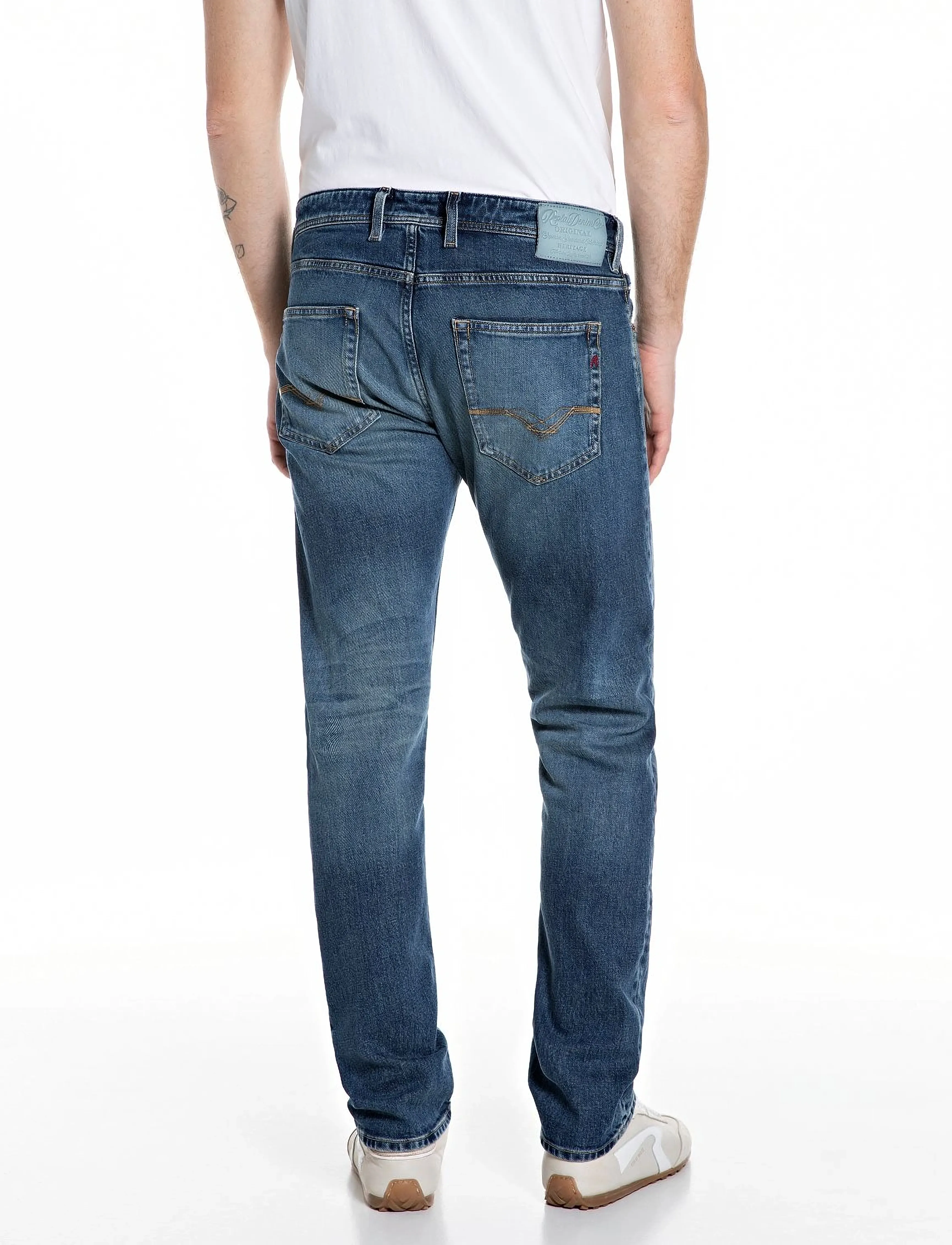 REPLAY Grover Trousers Straight Original jeans herr – bild 2