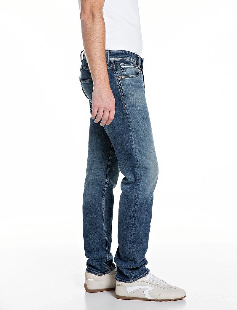Replay - GROVER Trousers STRAIGHT Original - regular jeans - medium blue - 4