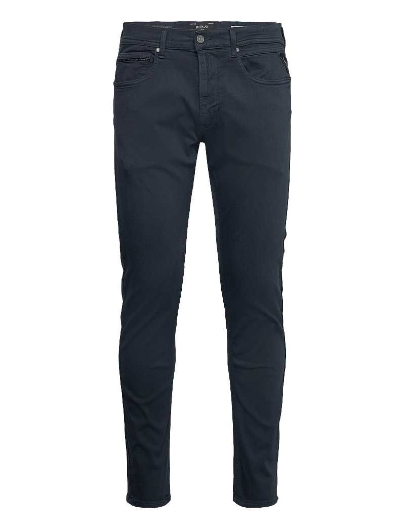 Replay - GROVER Trousers STRAIGHT Hyperflex Colour XLite - tavalised teksad - blue - 0