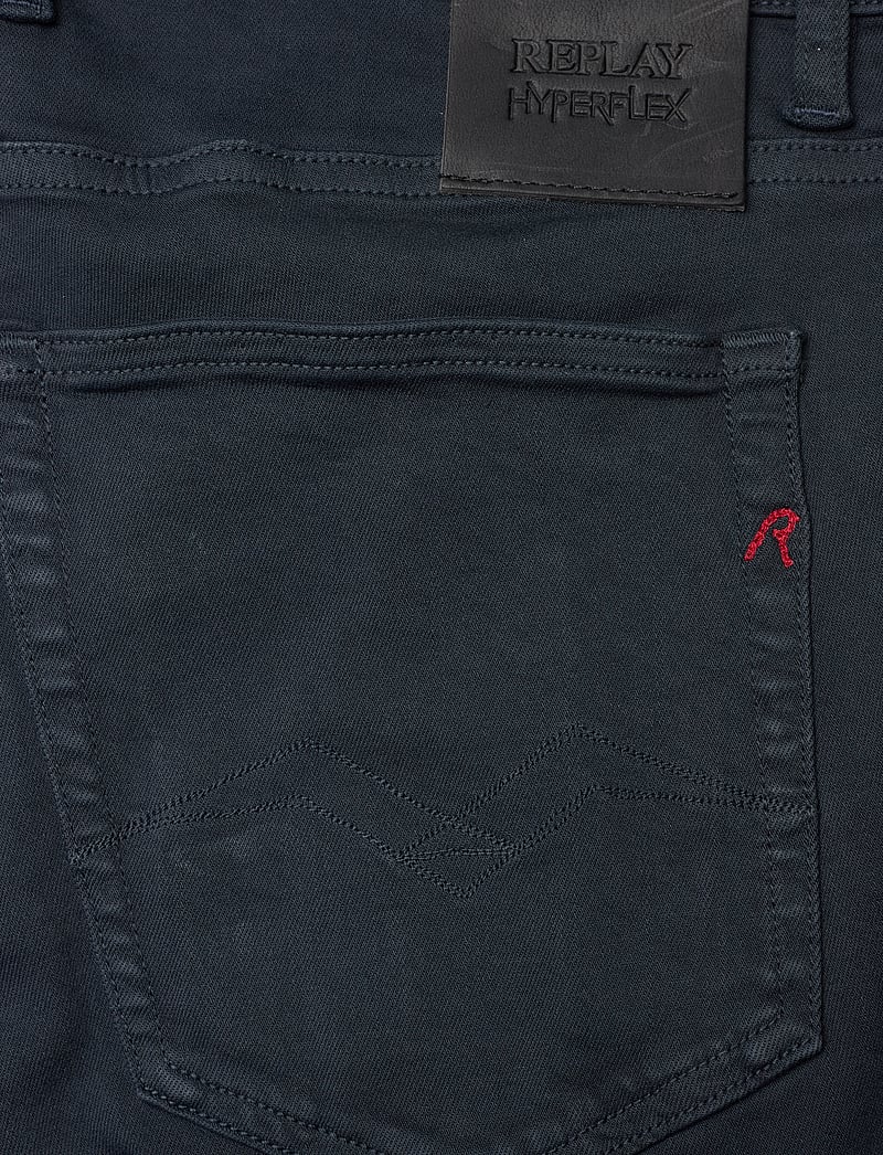 Replay - GROVER Trousers STRAIGHT Hyperflex Colour XLite - tavalised teksad - blue - 5