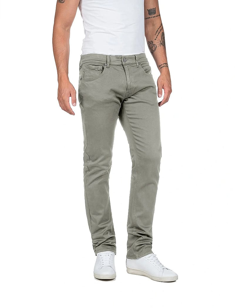 Replay - GROVER Trousers STRAIGHT Hyperflex Colour XLite - regular jeans - green - 0