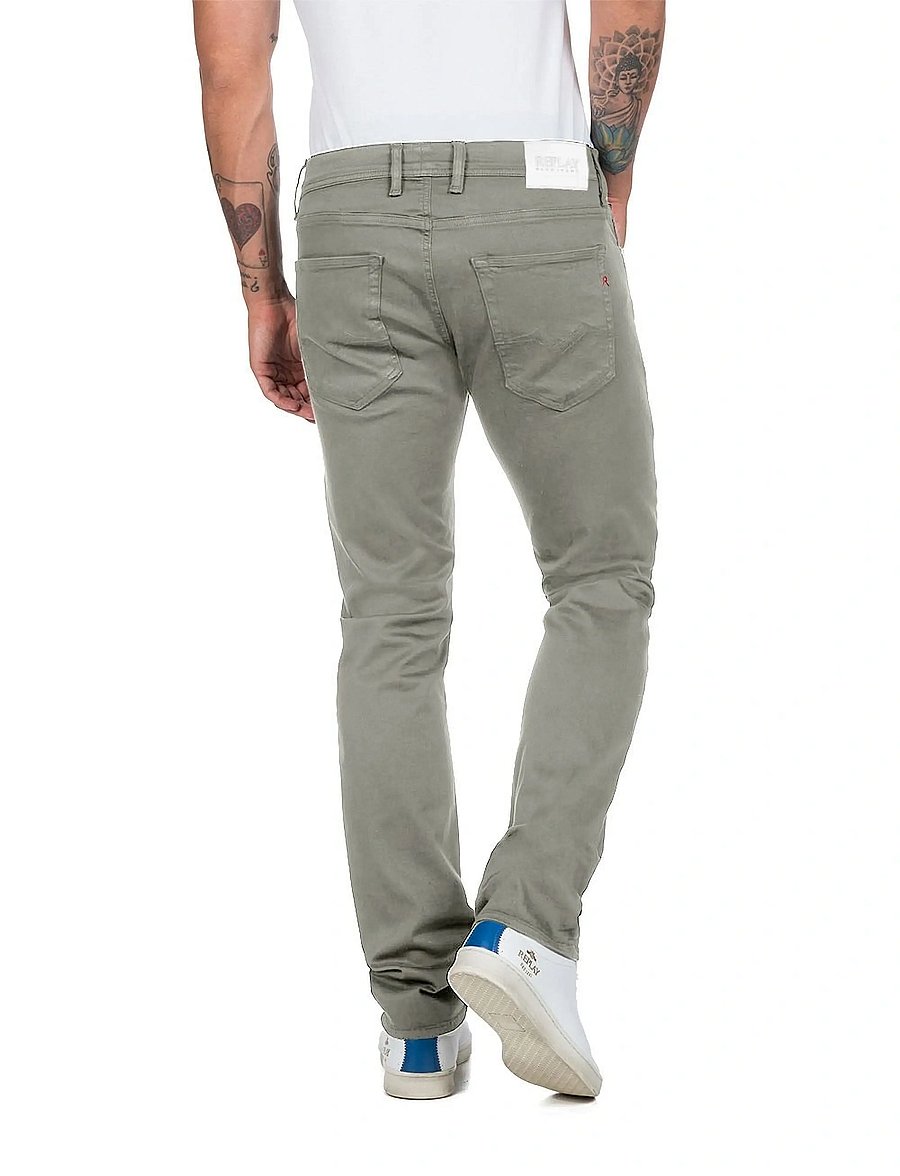 Replay - GROVER Trousers STRAIGHT Hyperflex Colour XLite - beinar gallabuxur - green - 3