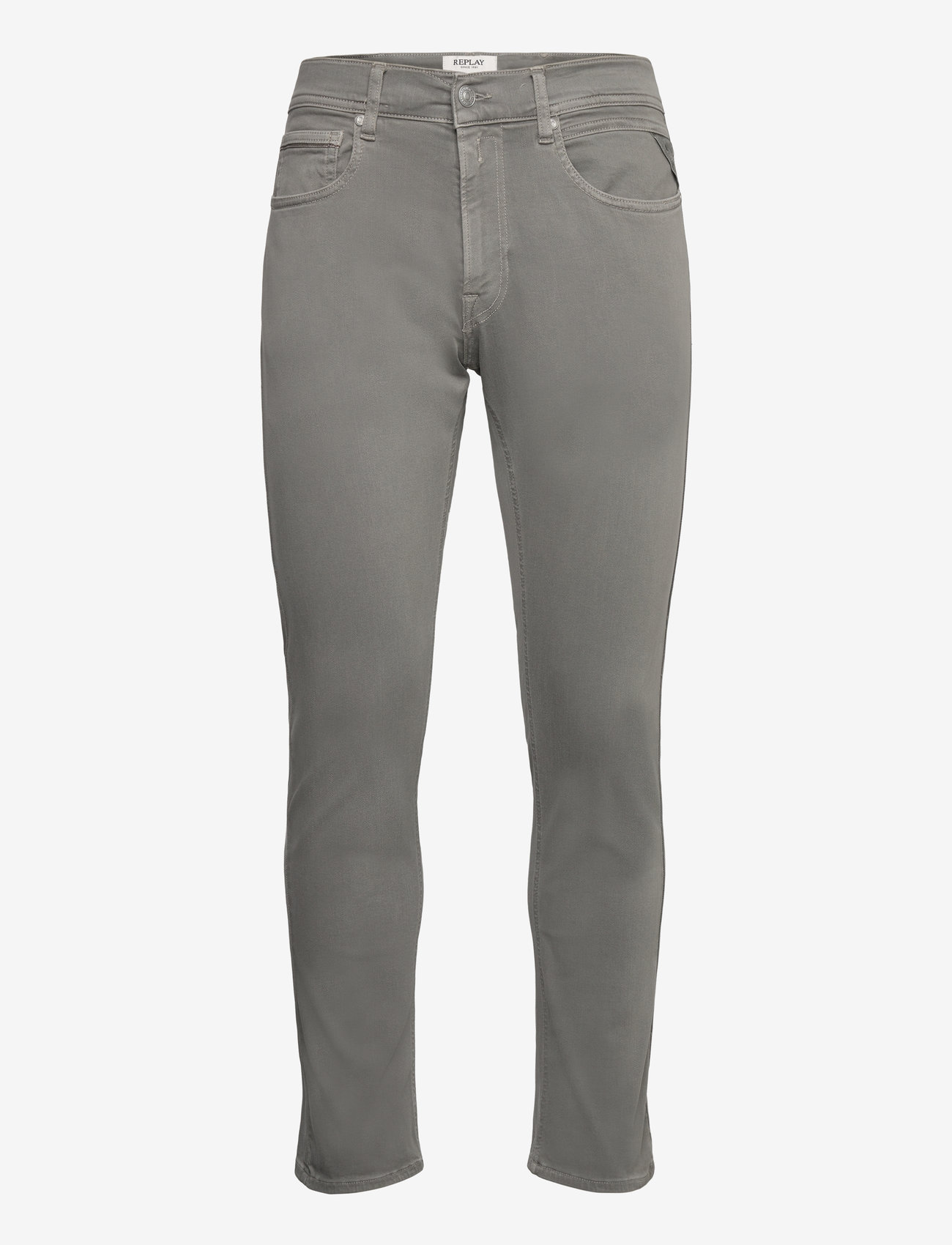 Replay - GROVER Trousers STRAIGHT Hyperflex Colour XLite - regular jeans - grey - 0