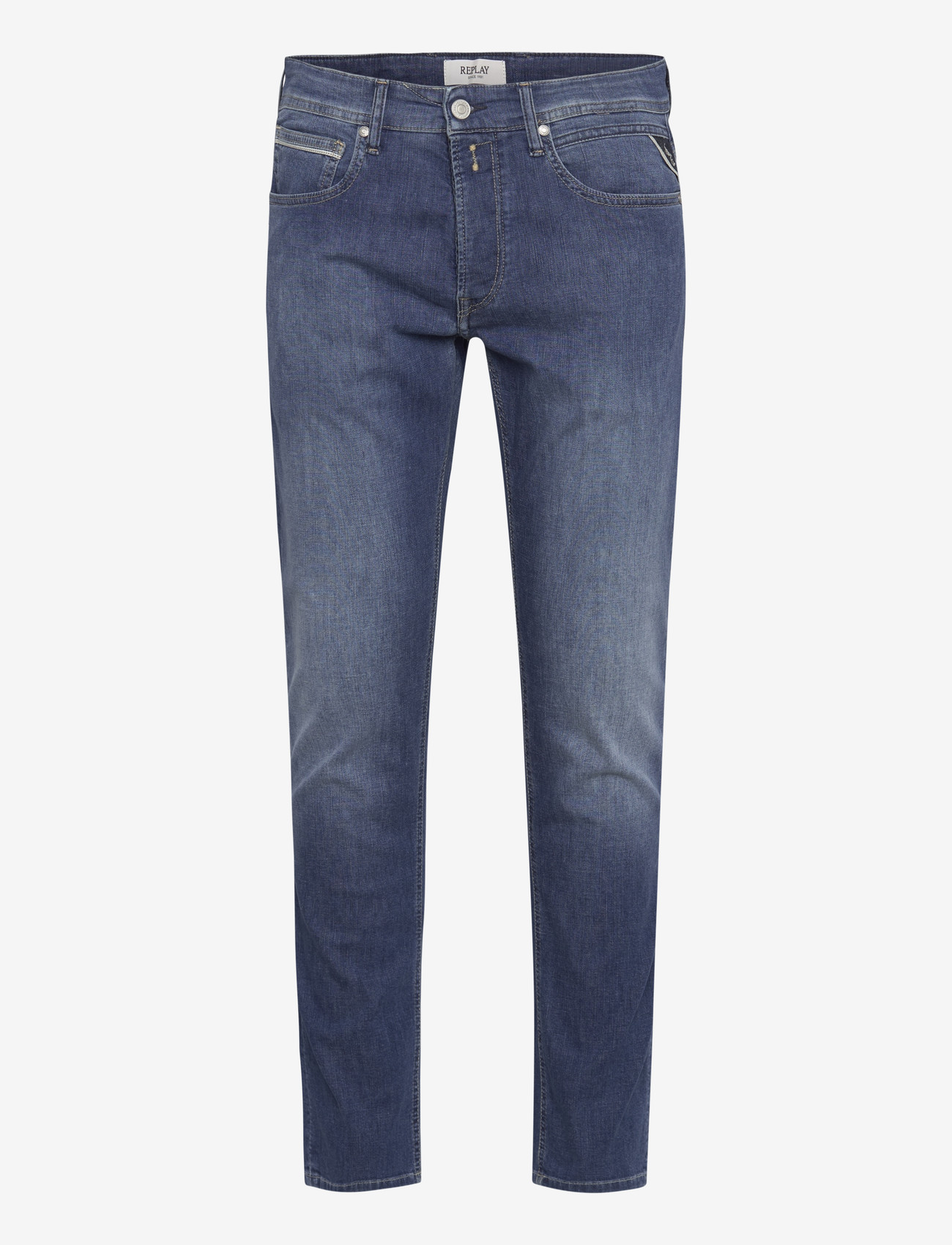 Replay - GROVER Trousers STRAIGHT X-Lite Plus - regular jeans - medium blue - 1