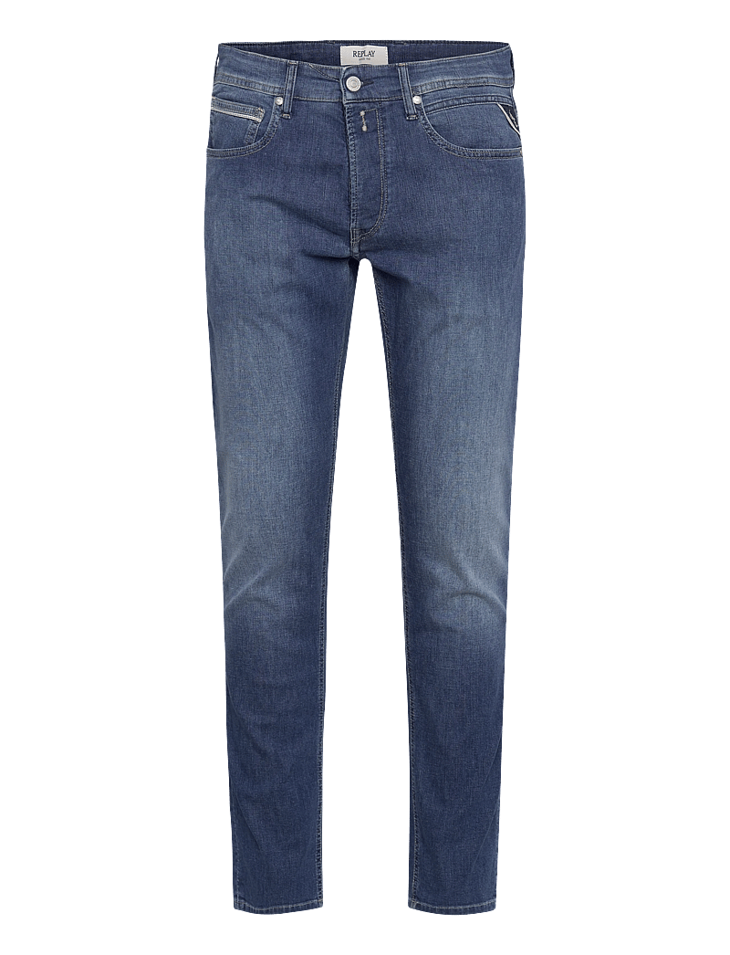 Replay - GROVER Trousers STRAIGHT X-Lite Plus - regular jeans - medium blue - 1
