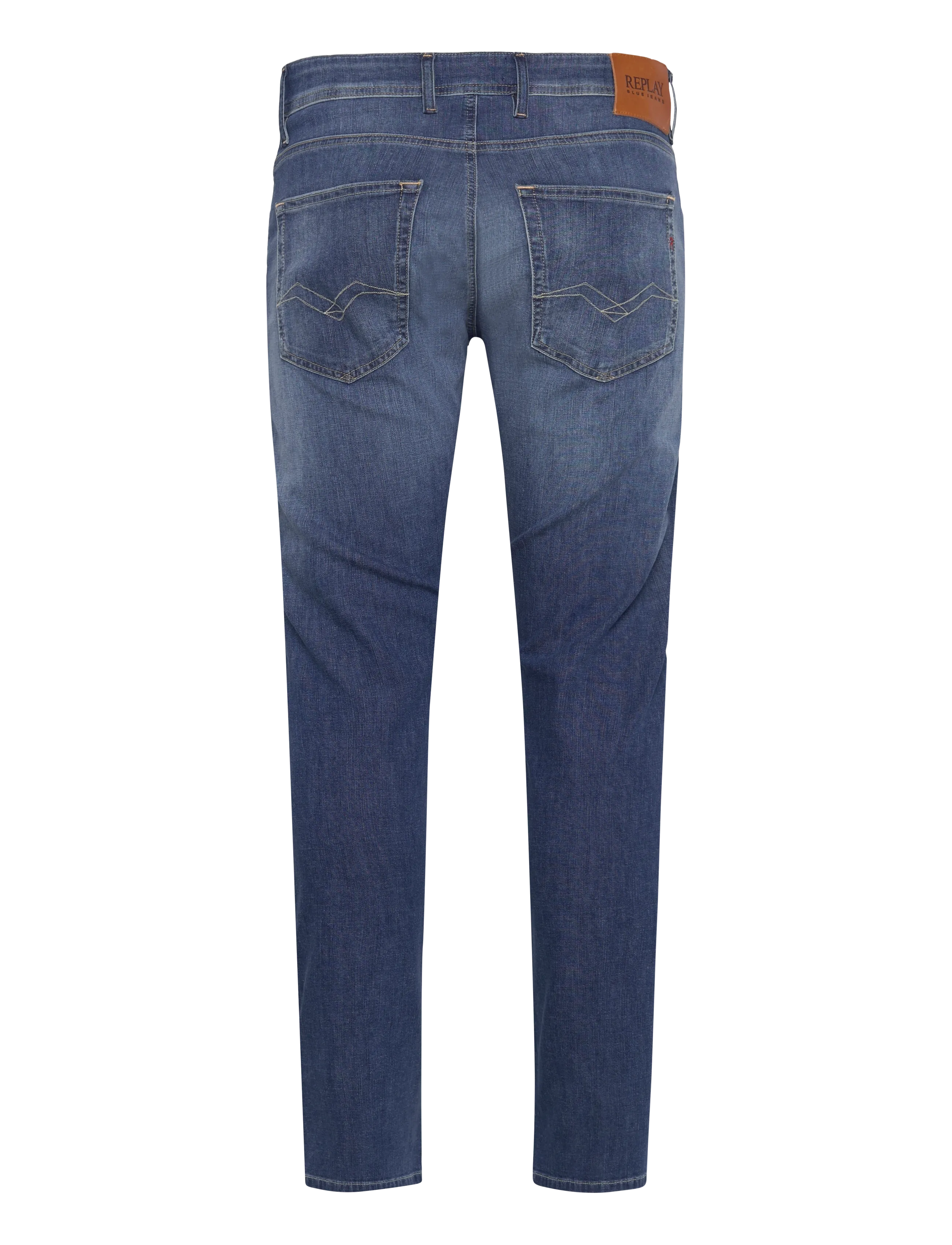 Replay - GROVER Trousers STRAIGHT X-Lite Plus - tavalised teksad - medium blue - 2