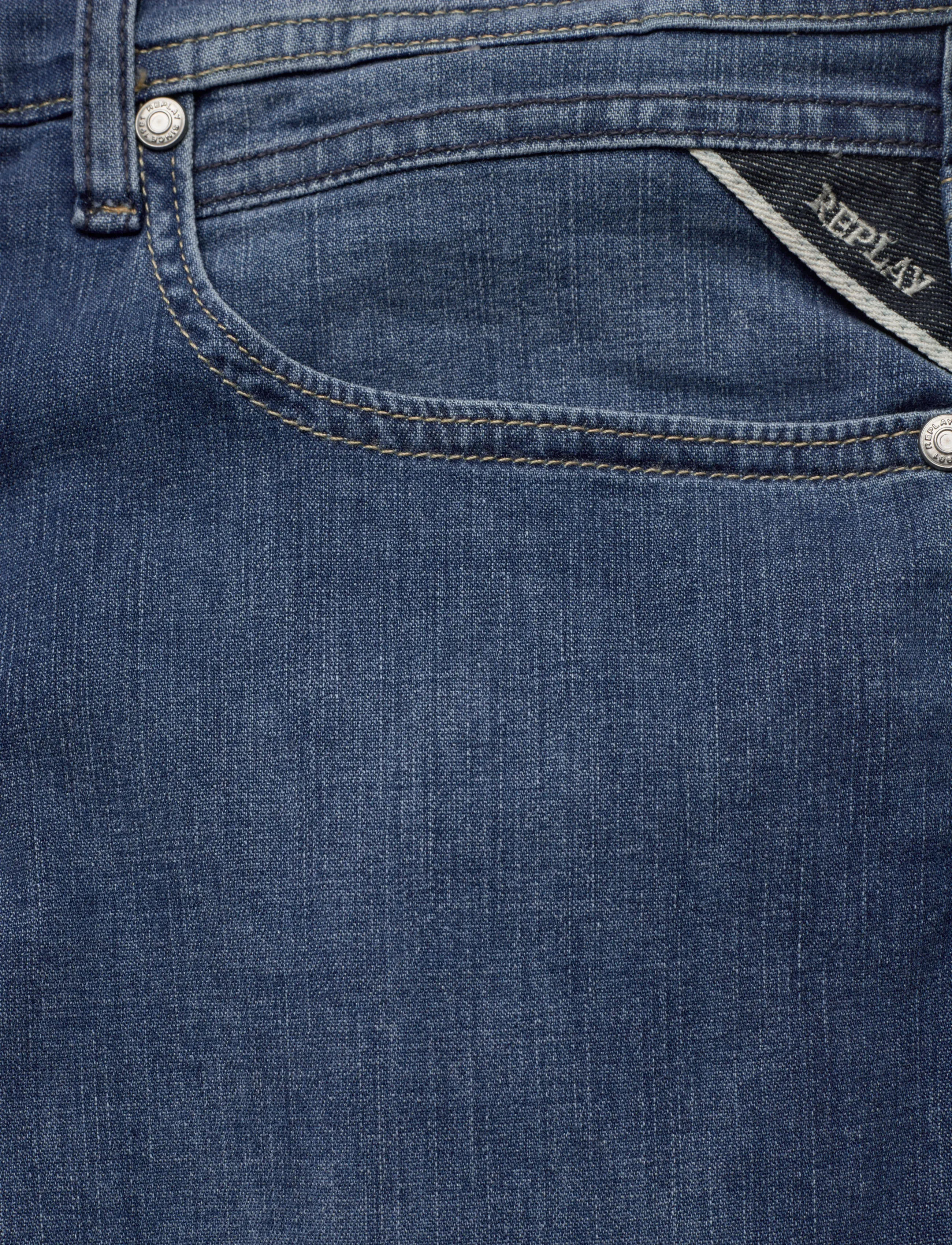 Replay - GROVER Trousers STRAIGHT X-Lite Plus - tavalised teksad - medium blue - 5