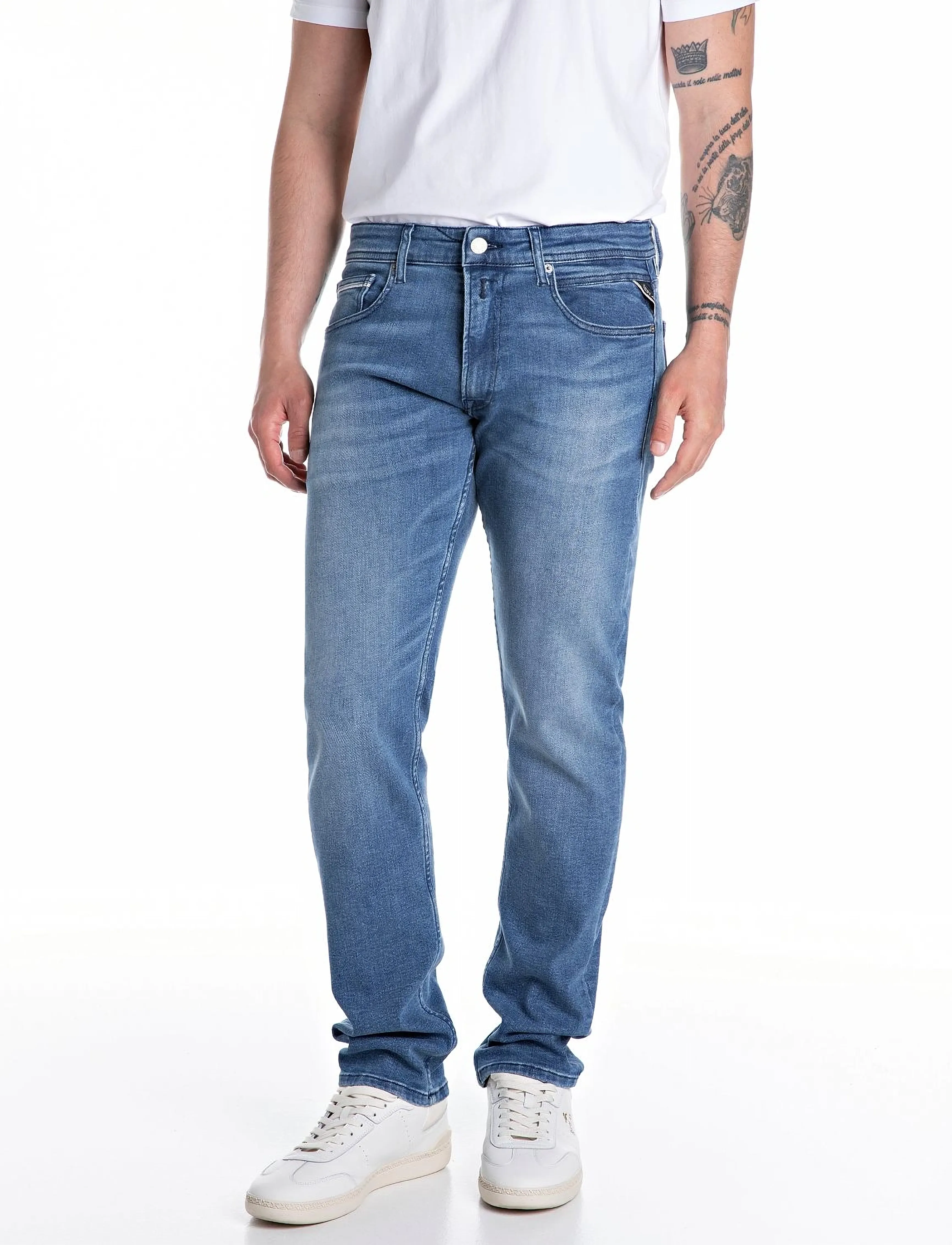 REPLAY Grover Trousers Straight C-Stretch straight leg jeans herr – bild 2