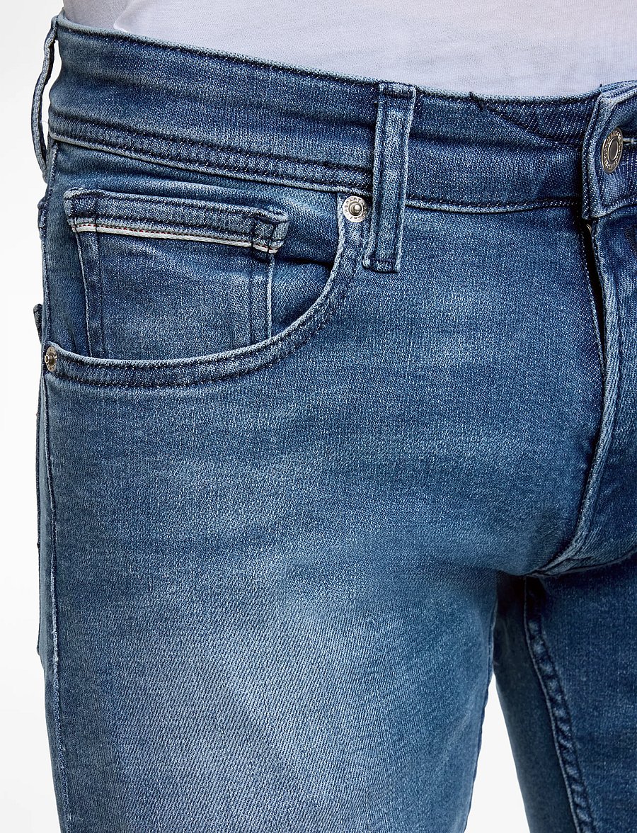 Replay - GROVER Trousers STRAIGHT C-Stretch - blue - 1