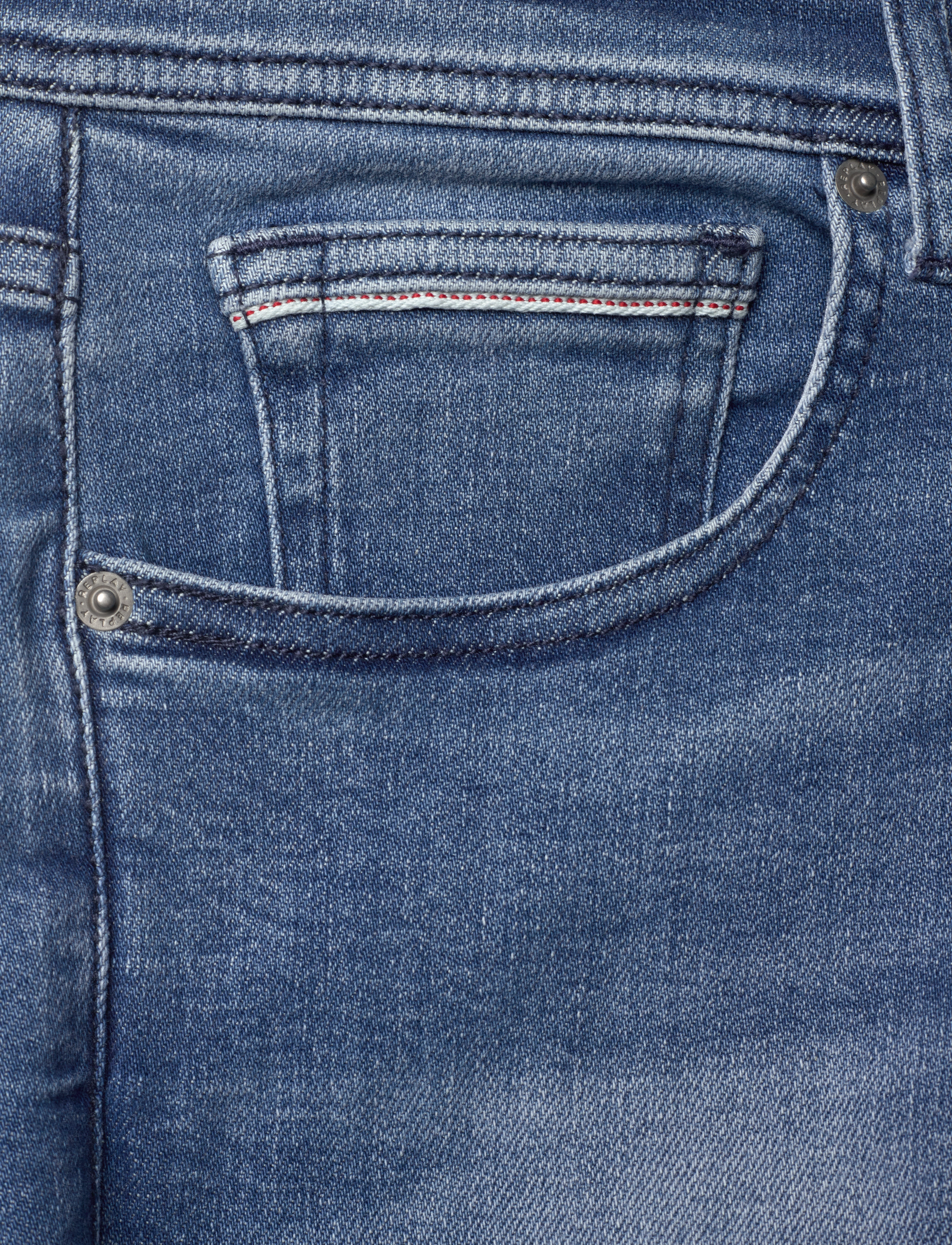 Replay - GROVER Trousers STRAIGHT C-Stretch - blue - 5