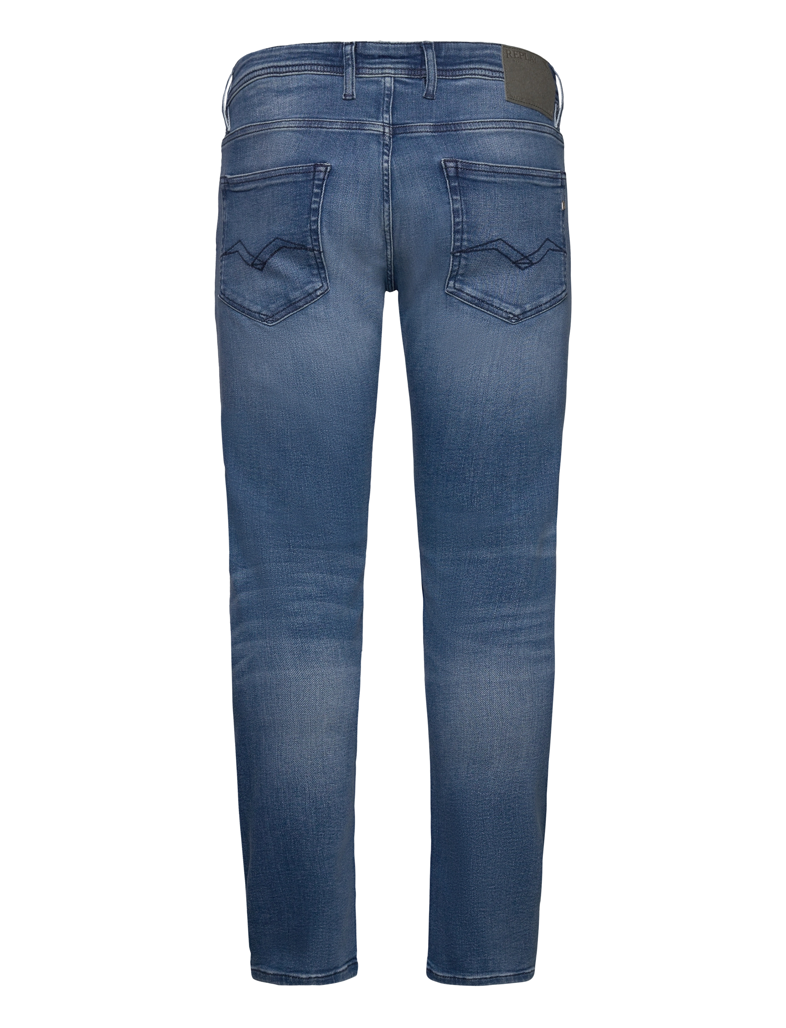 Replay - GROVER Trousers STRAIGHT C-Stretch - suorat farkut - medium blue - 4