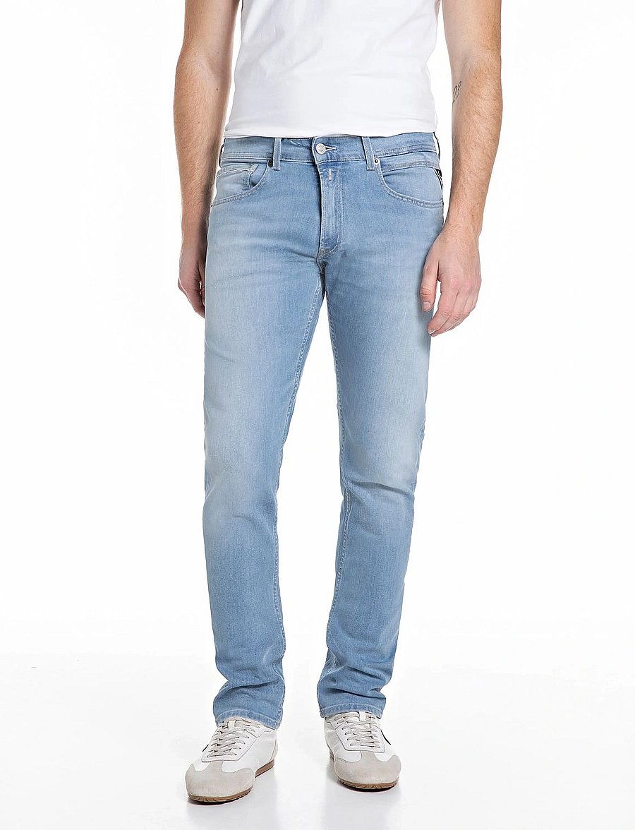 Replay - GROVER Trousers STRAIGHT 99 Denim - normale jeans - blue - 0