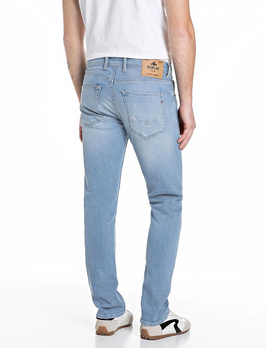 Replay - GROVER Trousers STRAIGHT 99 Denim - normale jeans - blue - 3