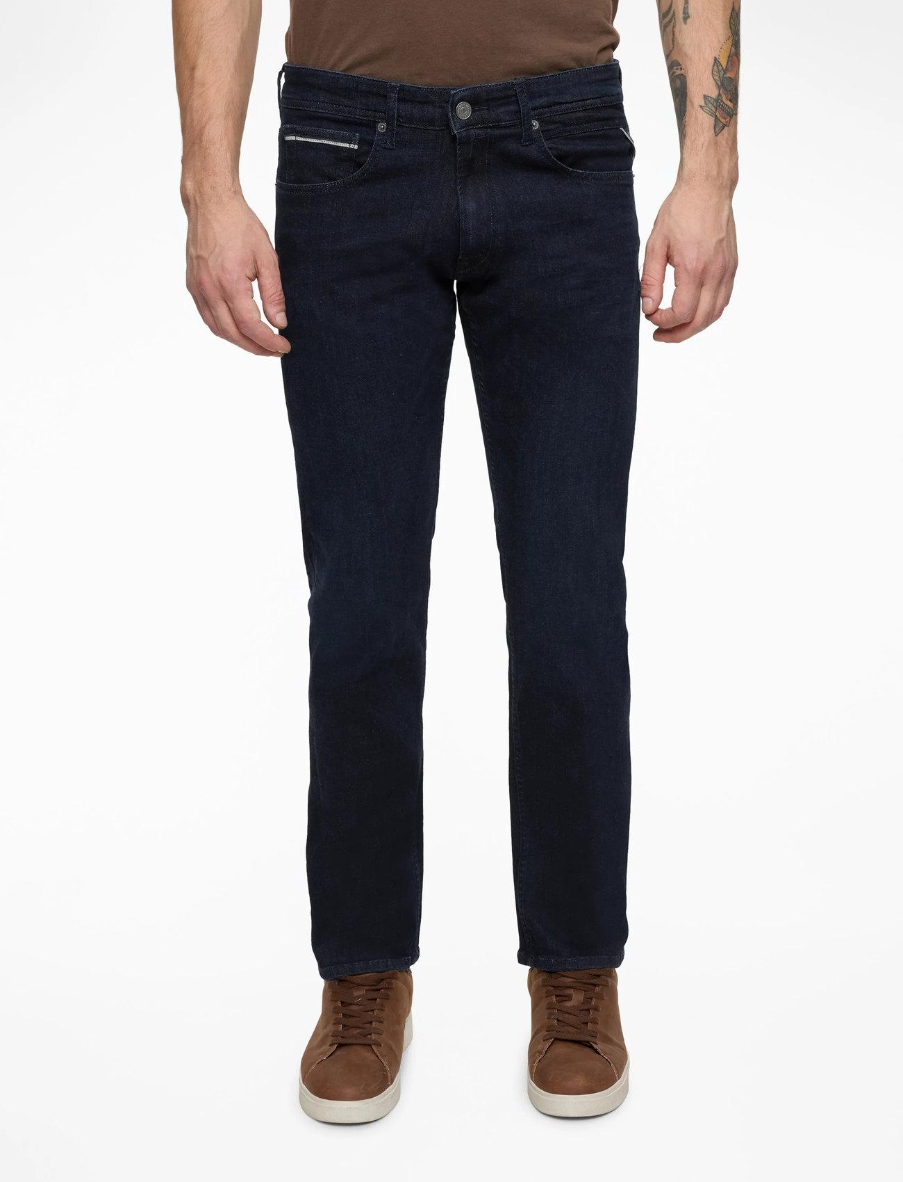 Replay - GROVER Trousers STRAIGHT C-Stretch - regular jeans - blue - 0