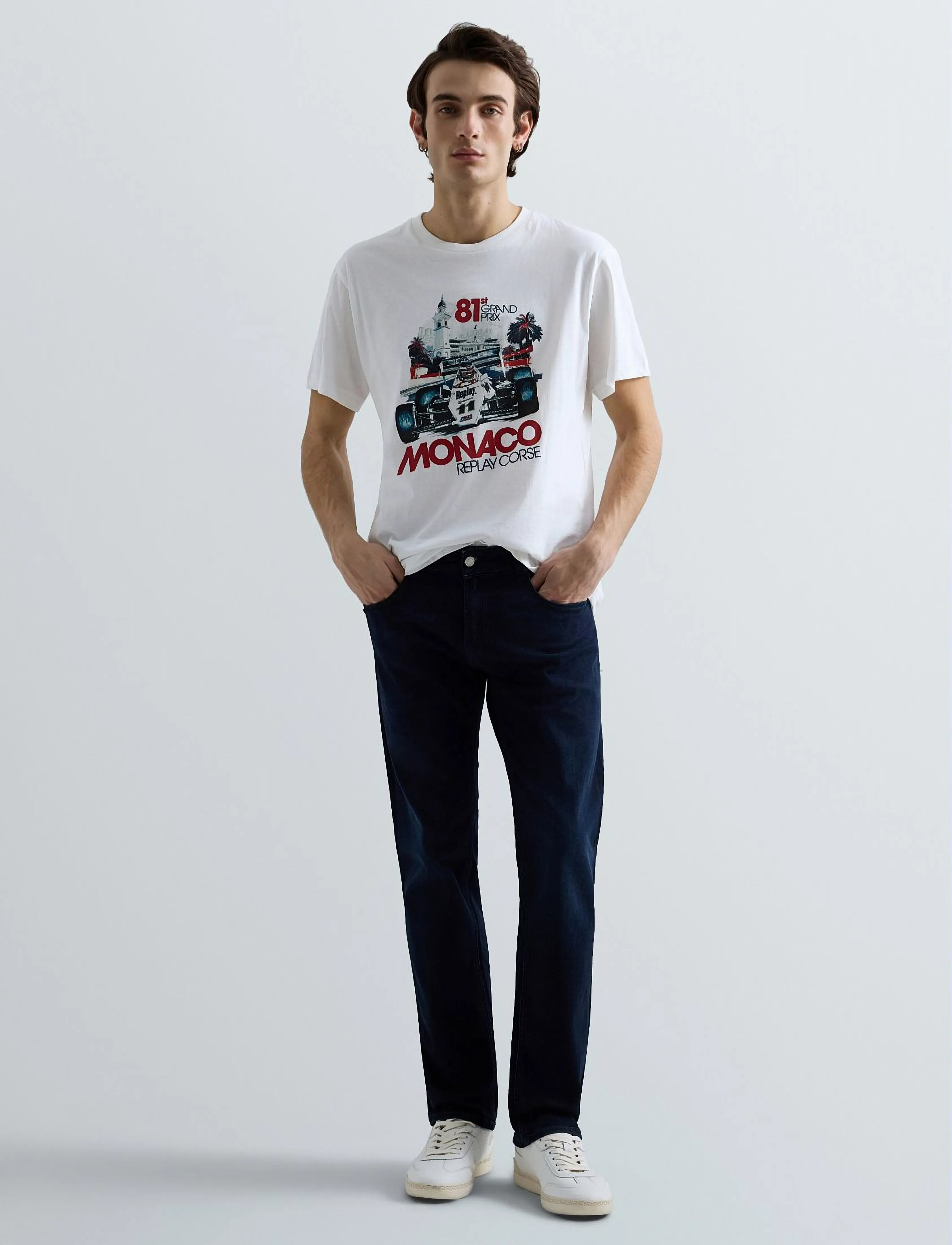 Replay - GROVER Trousers STRAIGHT - regular jeans - blue - 2
