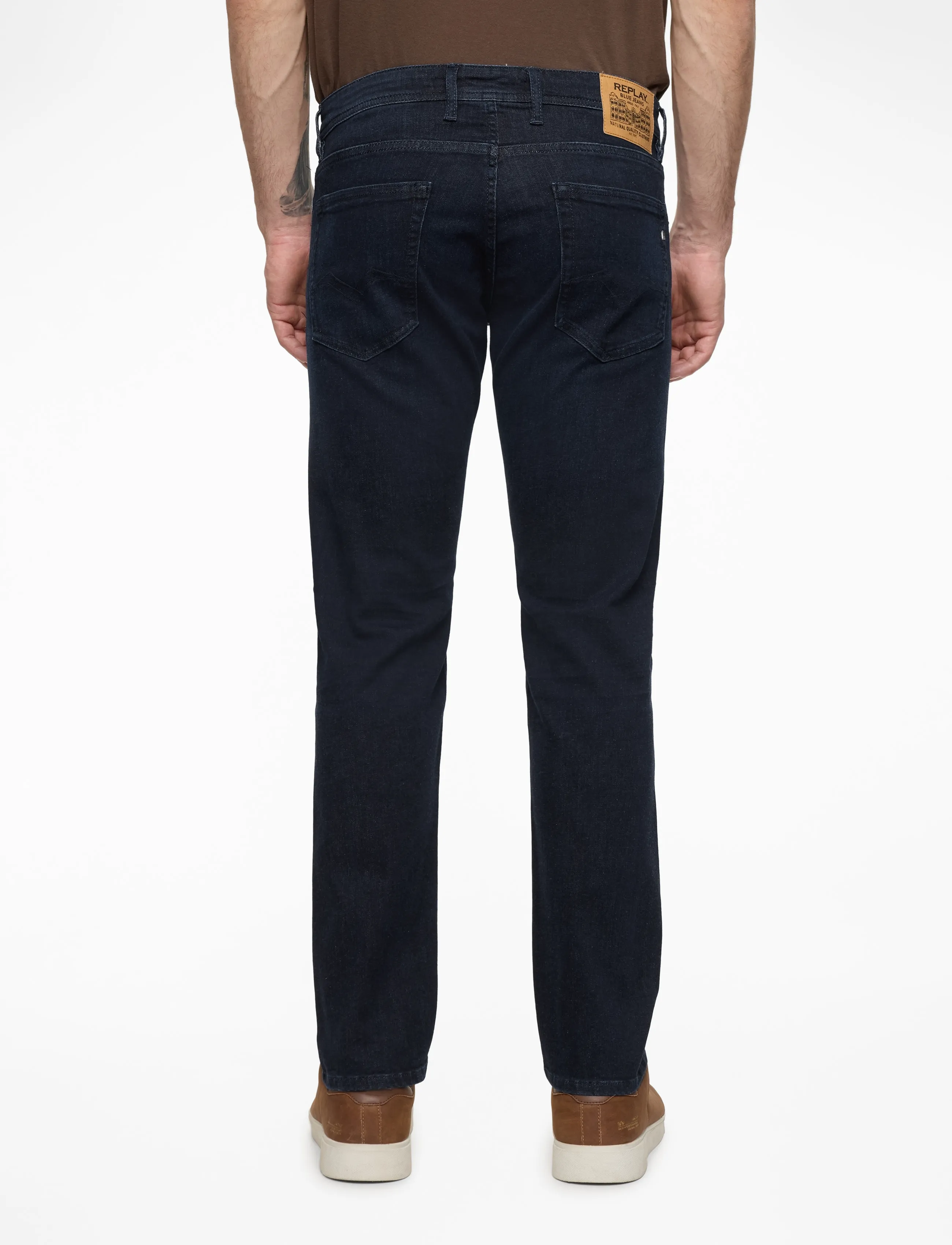 Replay - GROVER Trousers STRAIGHT - dark blue - 4
