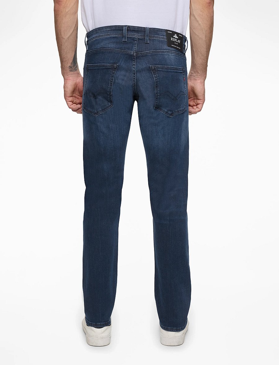 Replay - GROVER Trousers STRAIGHT - normale jeans - medium blue - 4