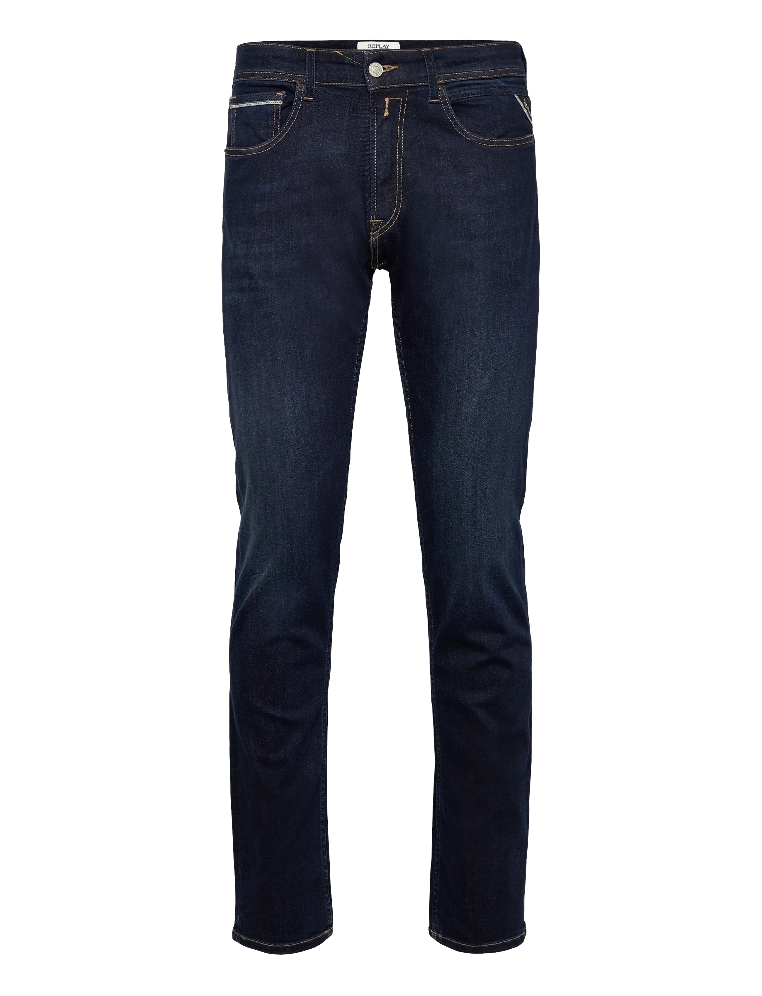 Replay GROVER Trousers STRAIGHT 99 Denim - Kleidung - BLUE / navy