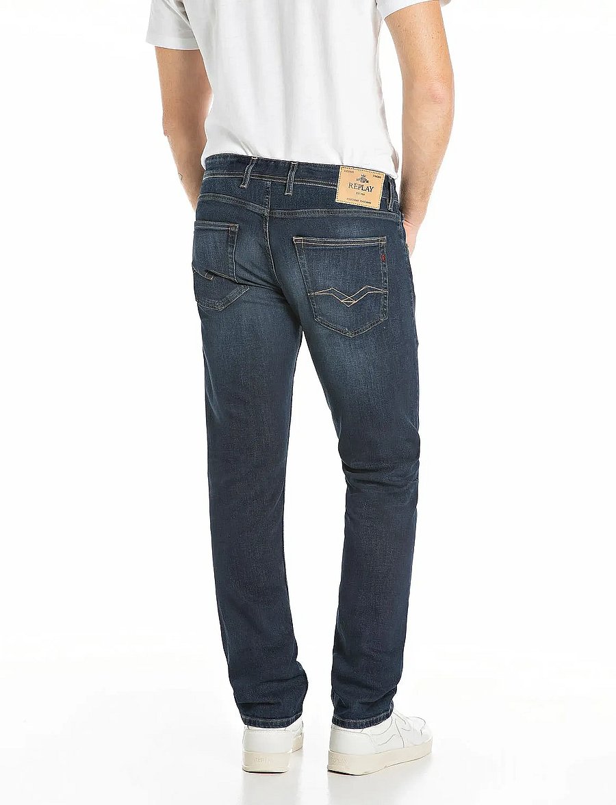 Replay - GROVER Trousers STRAIGHT 99 Denim - normale jeans - blue - 3