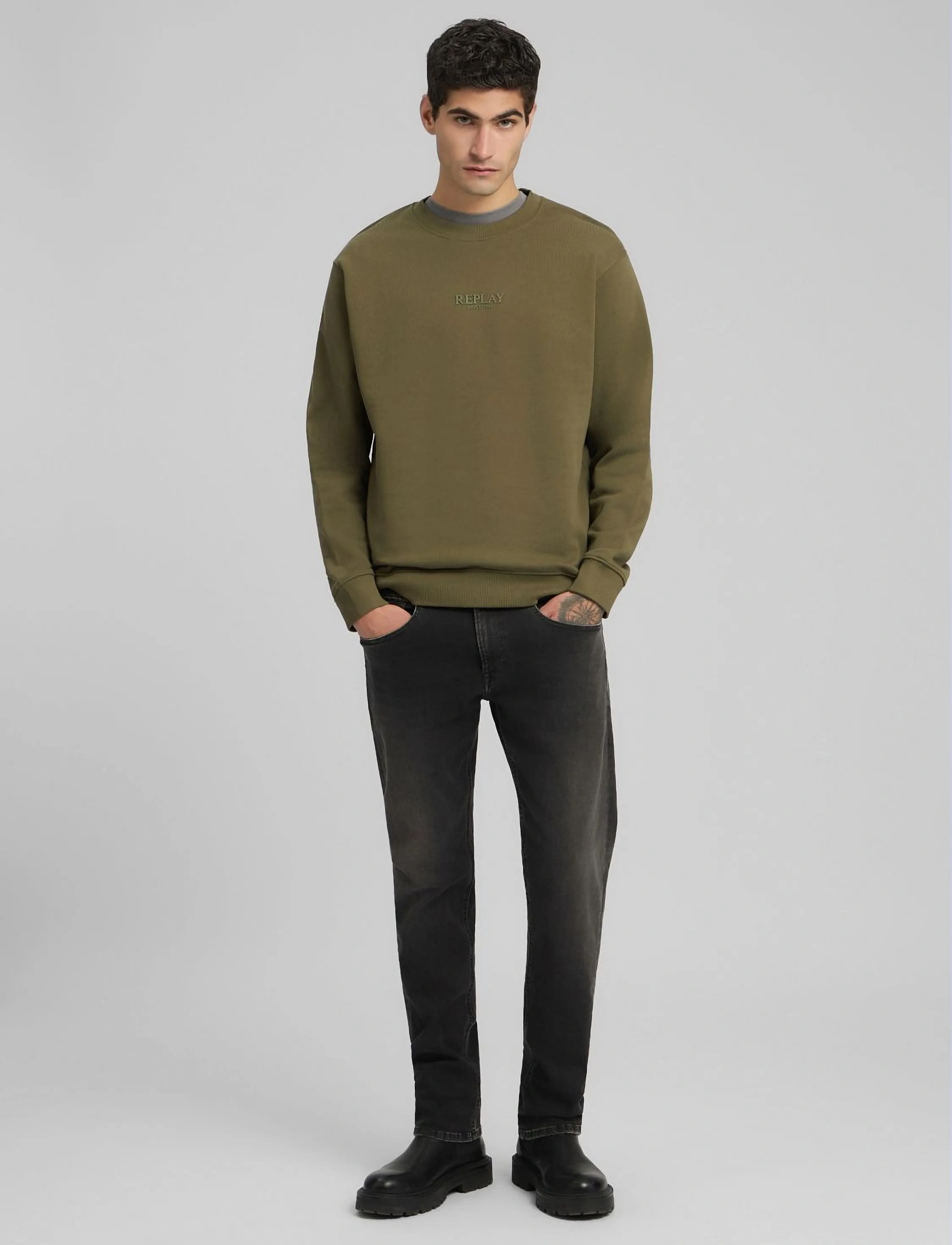 Replay - GROVER Trousers STRAIGHT HYPERFLEX ORIGINAL - regular jeans - grey - 4