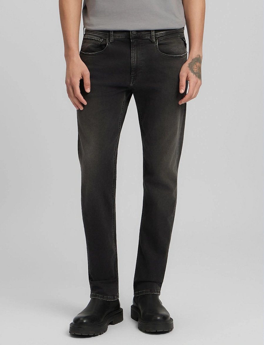 Replay - GROVER Trousers STRAIGHT HYPERFLEX ORIGINAL - regular jeans - grey - 5