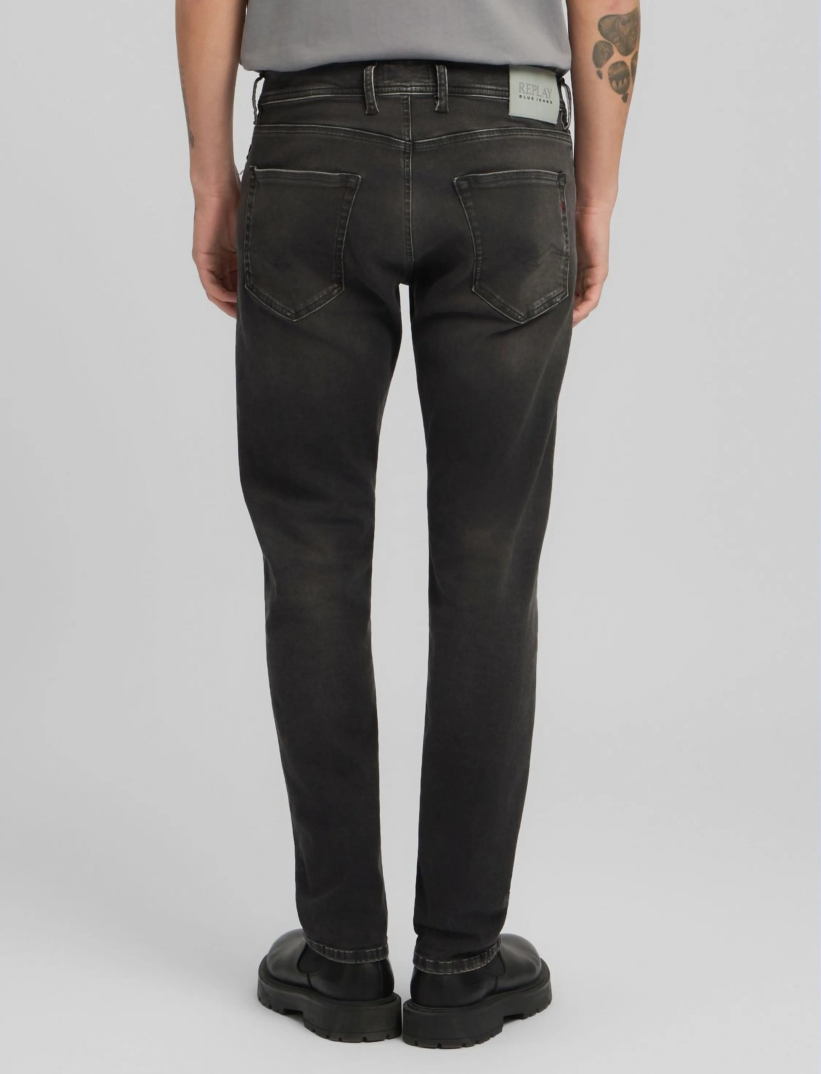 REPLAY Grover Trousers Straight Hyperflex Original jeans herr – bild 5