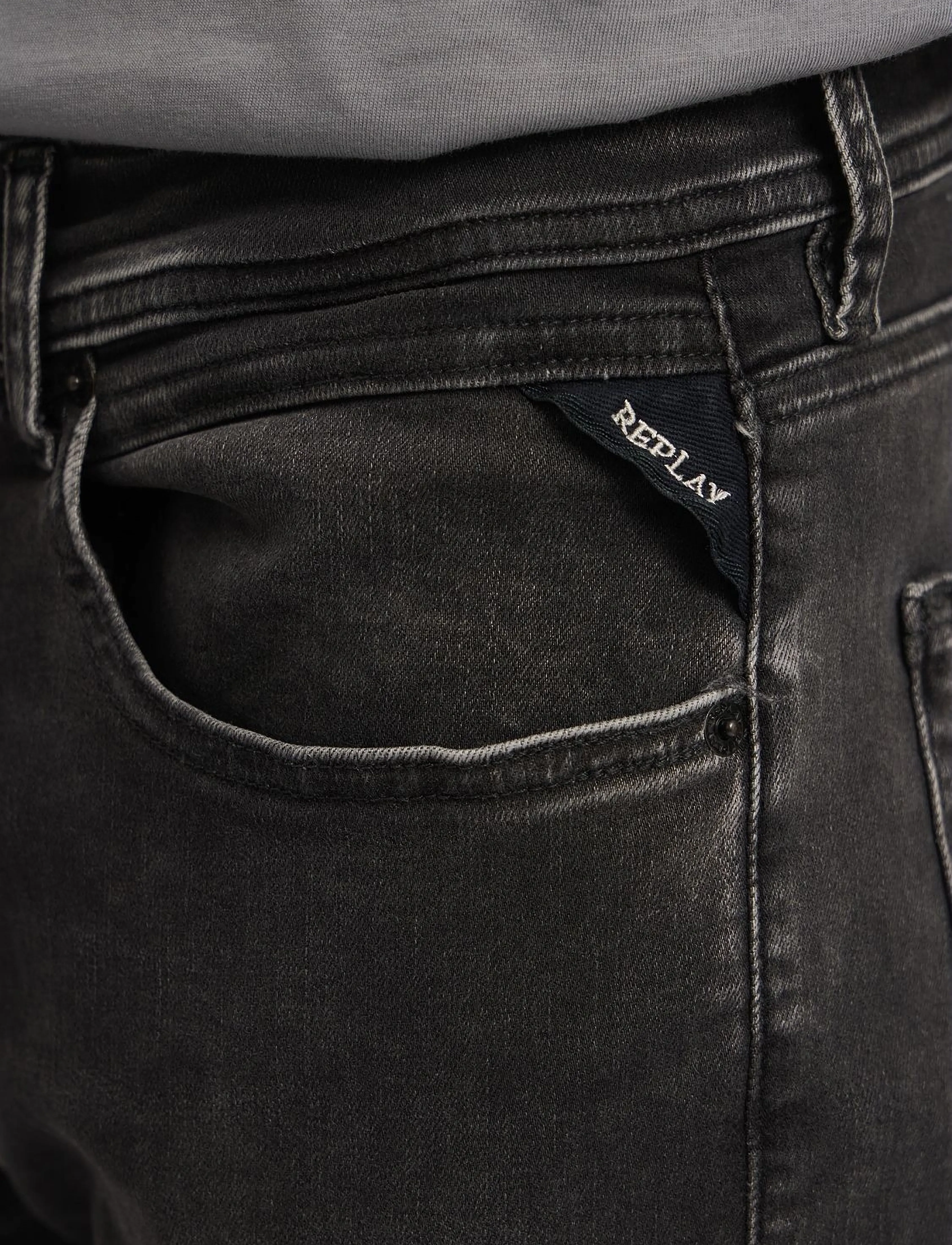 REPLAY Grover Trousers Straight Hyperflex Original jeans herr – bild 7