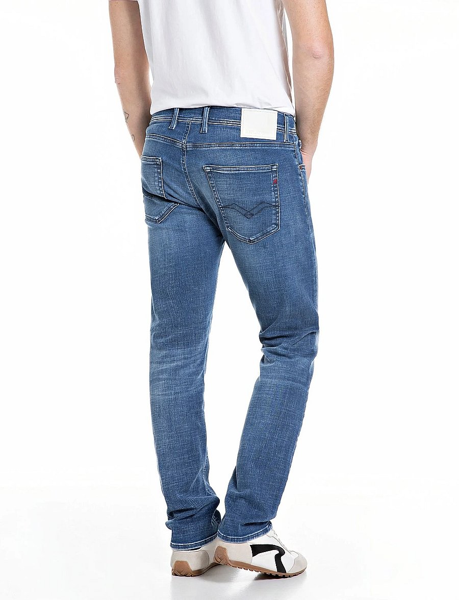 Replay - GROVER Trousers STRAIGHT Hyperflex Matrix - normale jeans - medium blue - 3