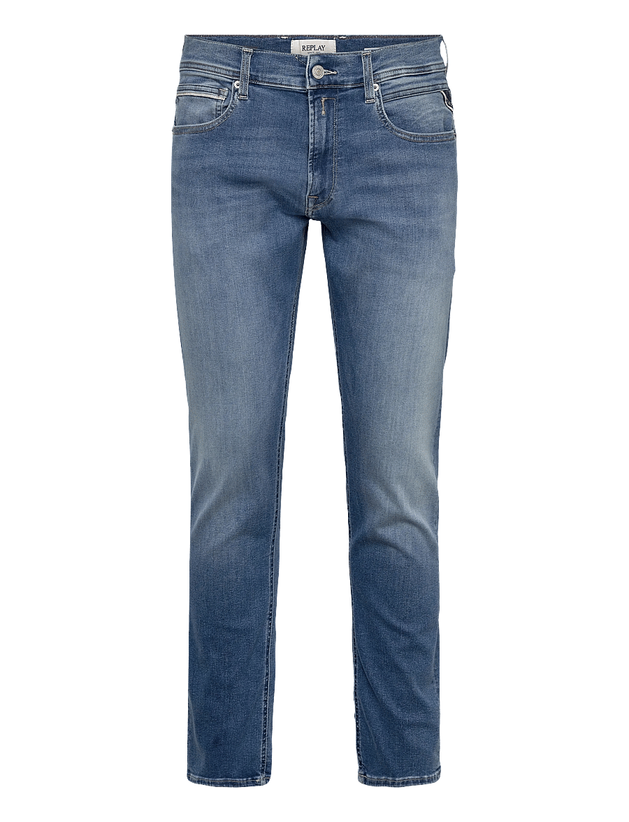 Replay - GROVER Trousers STRAIGHT HYPERFLEX ORIGINAL - normale jeans - medium blue - 1