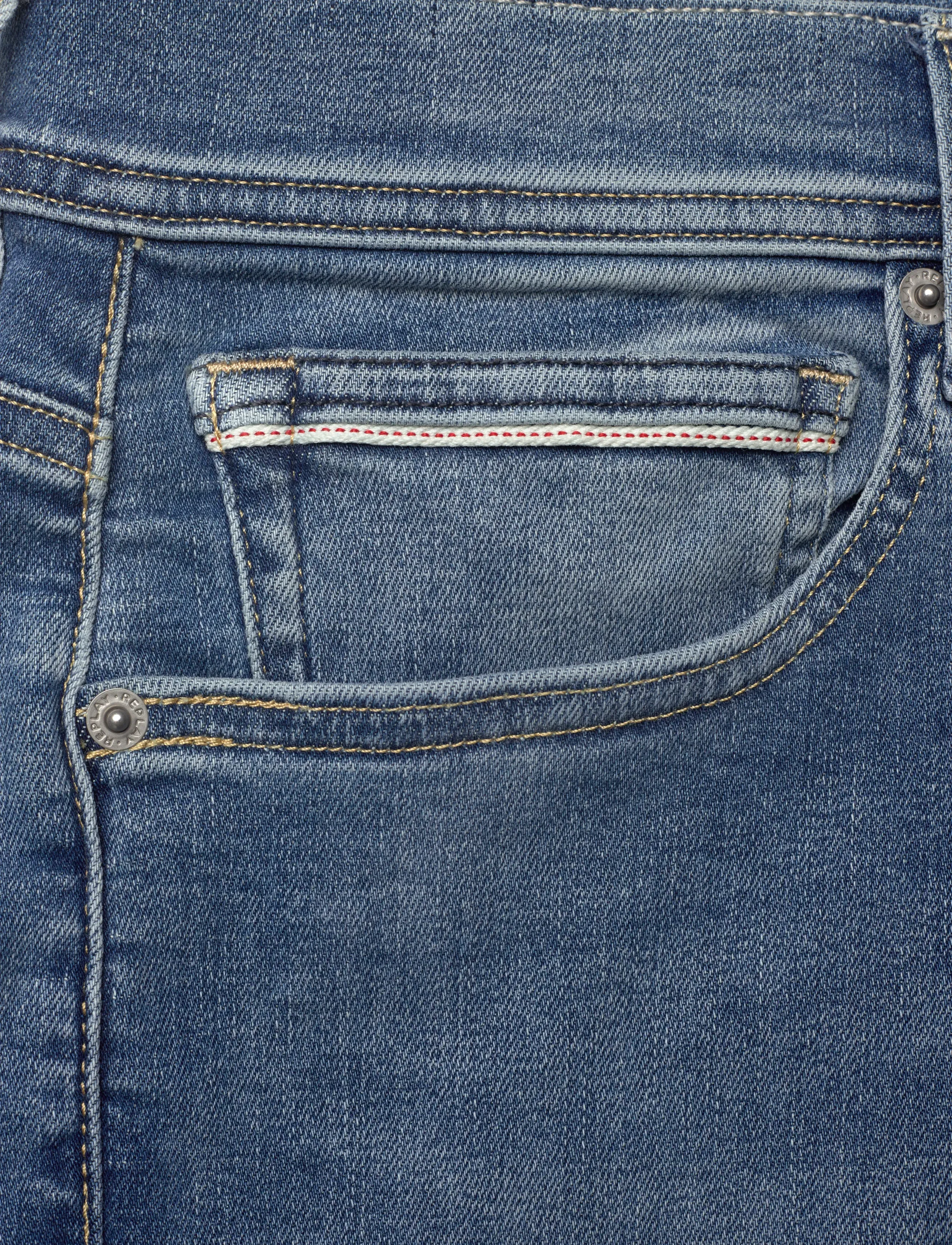 Replay - GROVER Trousers STRAIGHT HYPERFLEX ORIGINAL - regular jeans - medium blue - 4