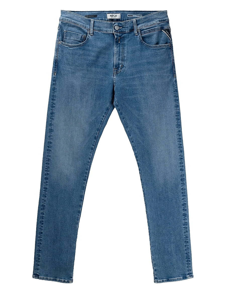 Replay - GROVER Trousers STRAIGHT HYPERFLEX ORIGINAL - normale jeans - blue - 1