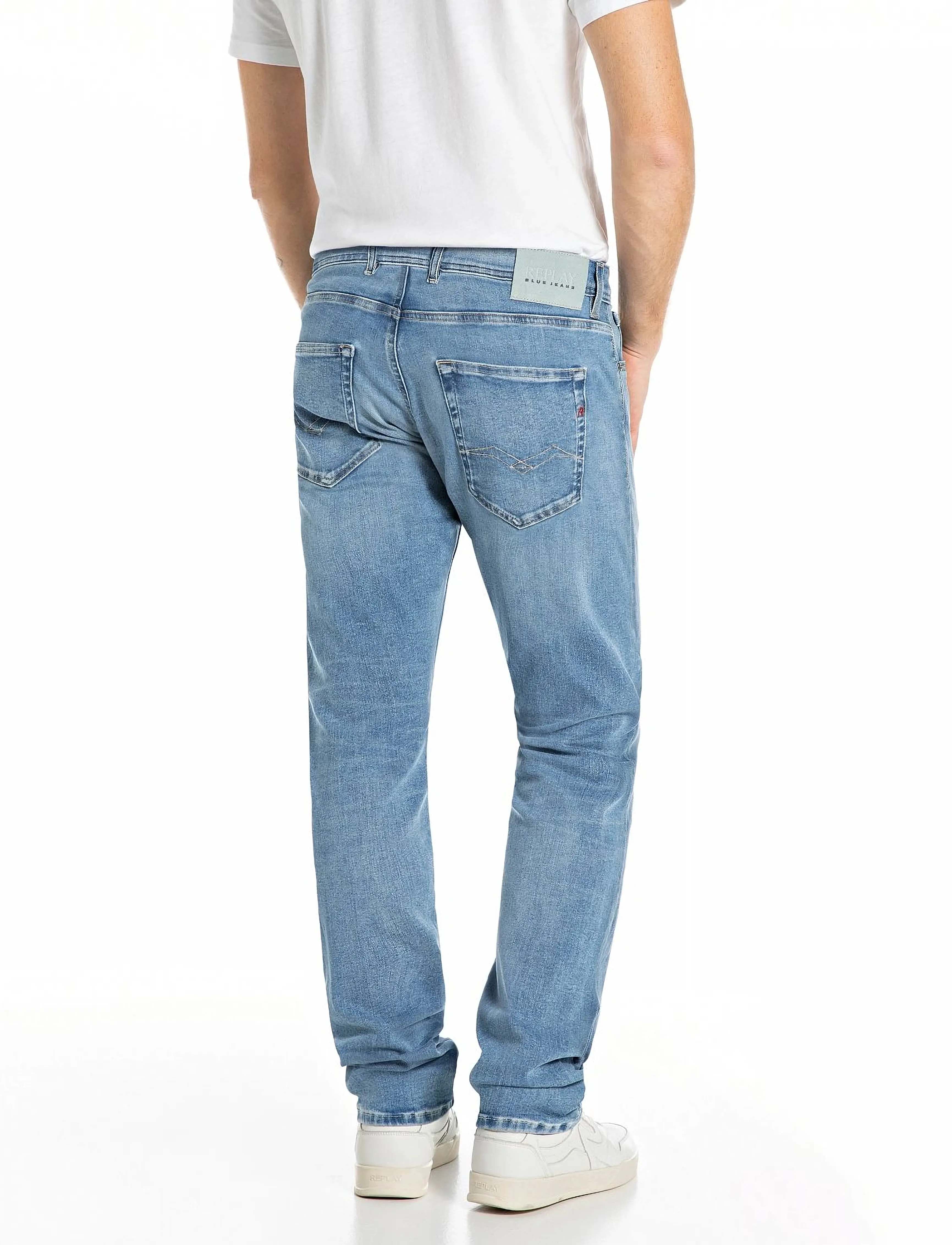 Replay - GROVER Trousers STRAIGHT HYPERFLEX ORIGINAL - spodnie & dżinsy - blue - 2