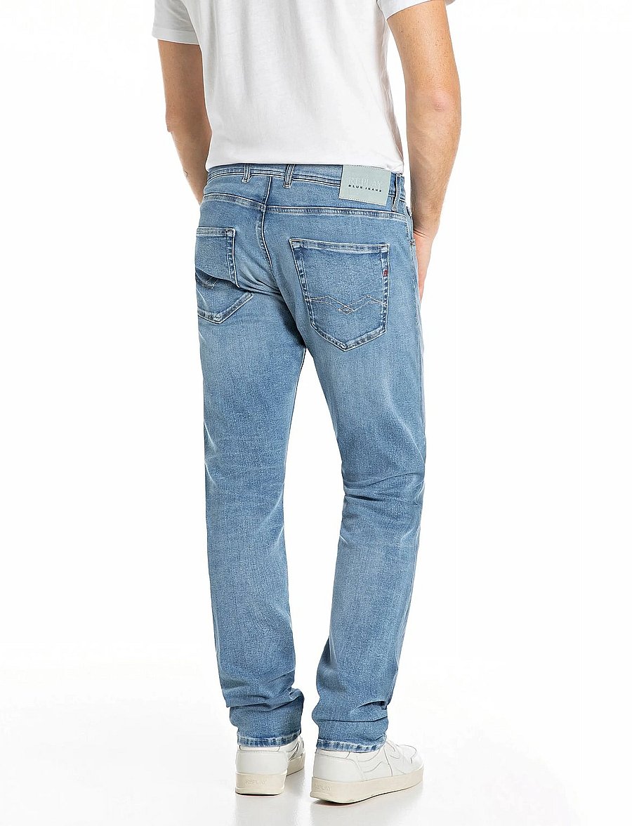 Replay - GROVER Trousers STRAIGHT HYPERFLEX ORIGINAL - normale jeans - blue - 2