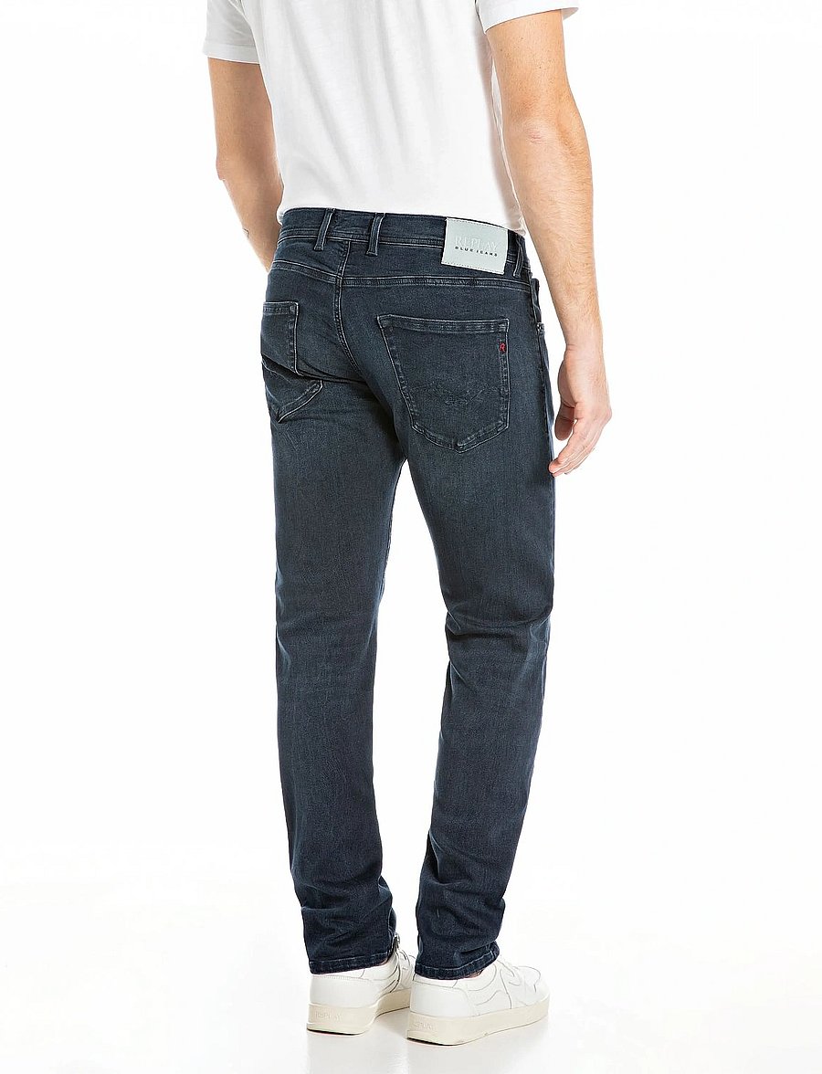 Replay - GROVER Trousers STRAIGHT HYPERFLEX ORIGINAL - regular jeans - dark blue - 3