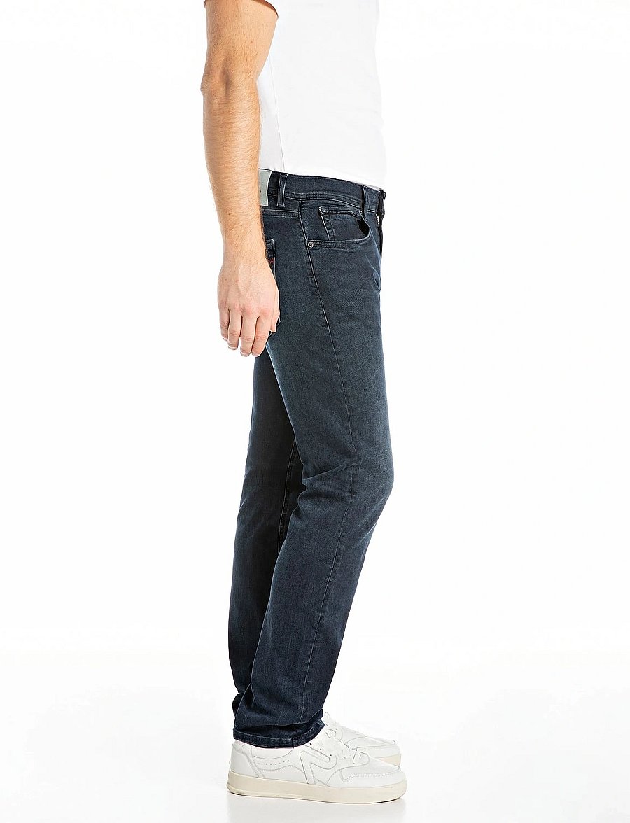 Replay - GROVER Trousers STRAIGHT HYPERFLEX ORIGINAL - regular jeans - dark blue - 4