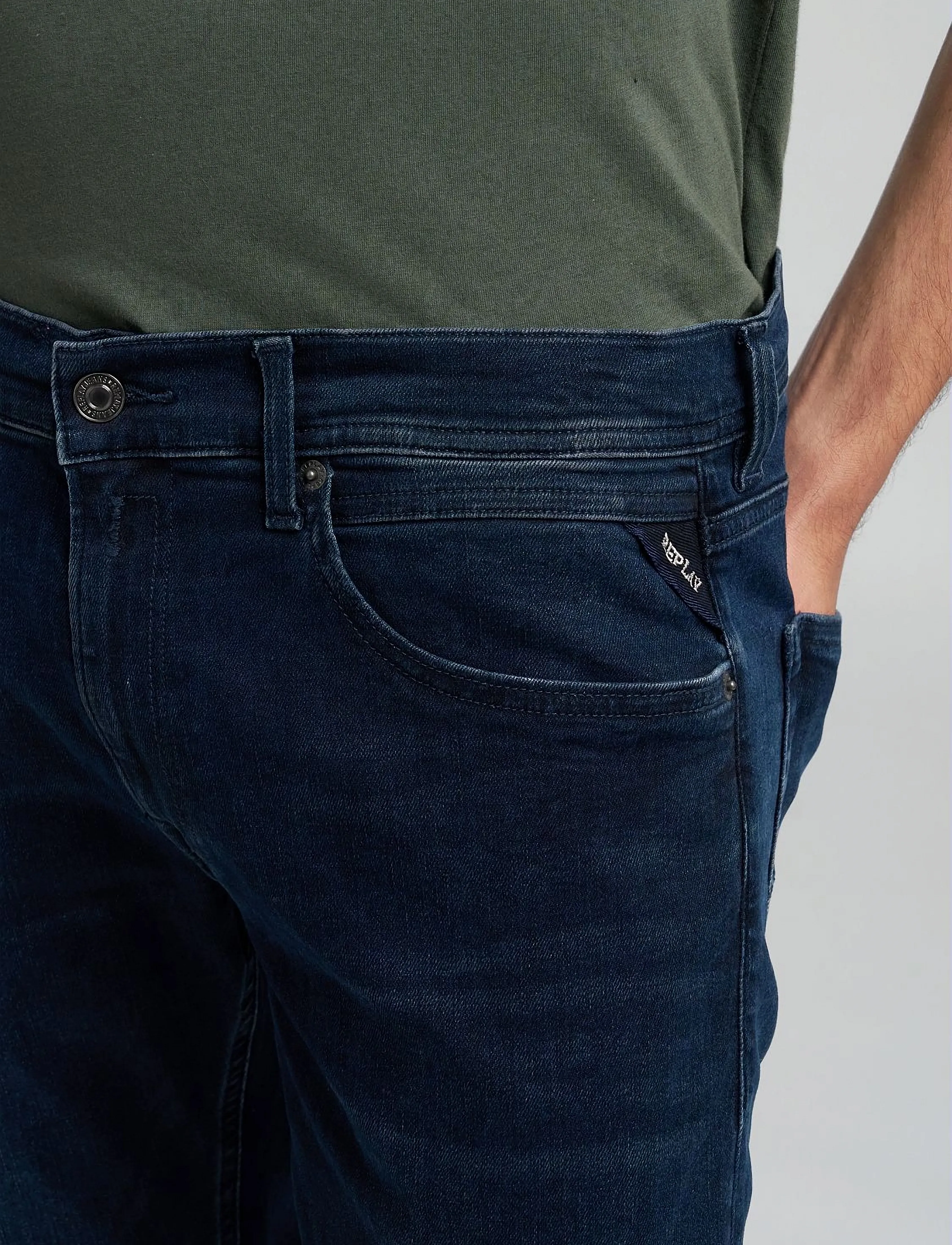 REPLAY Grover Trousers Straight Hyperflex Original straight leg jeans herr – bild 8