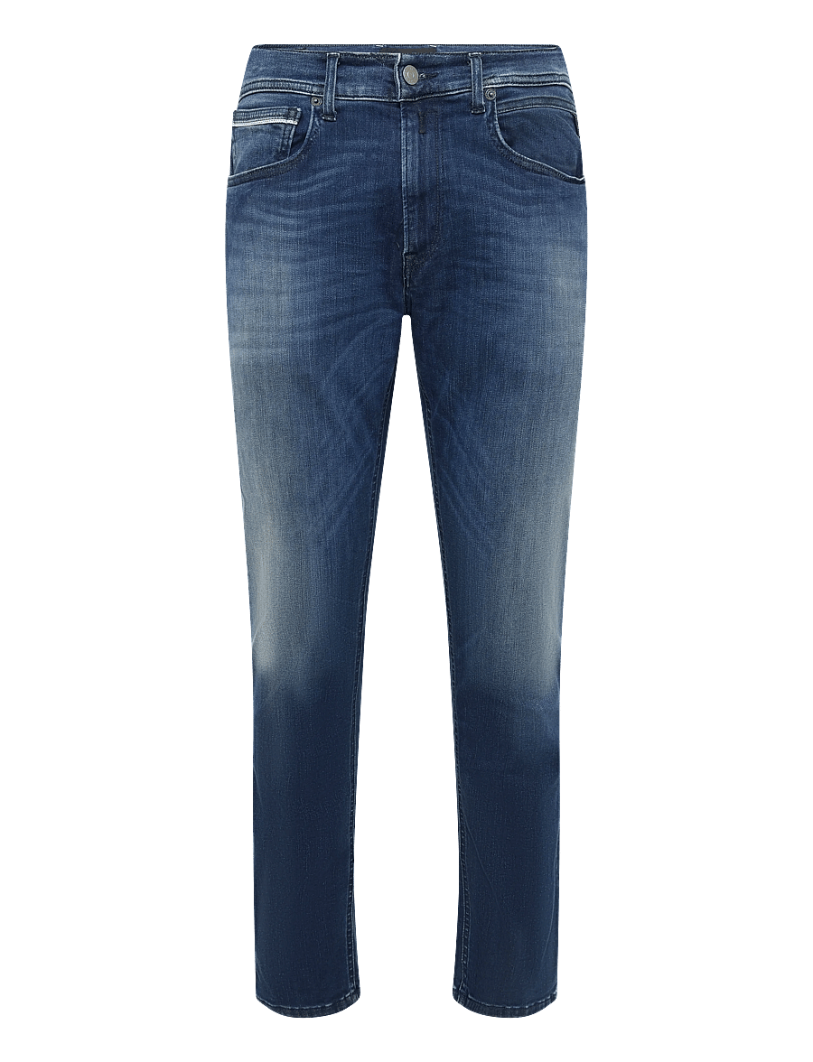 Replay - GROVER STRAIGHT Hyper Cloud Sustainable DENIM Trousers - normale jeans - blue - 1