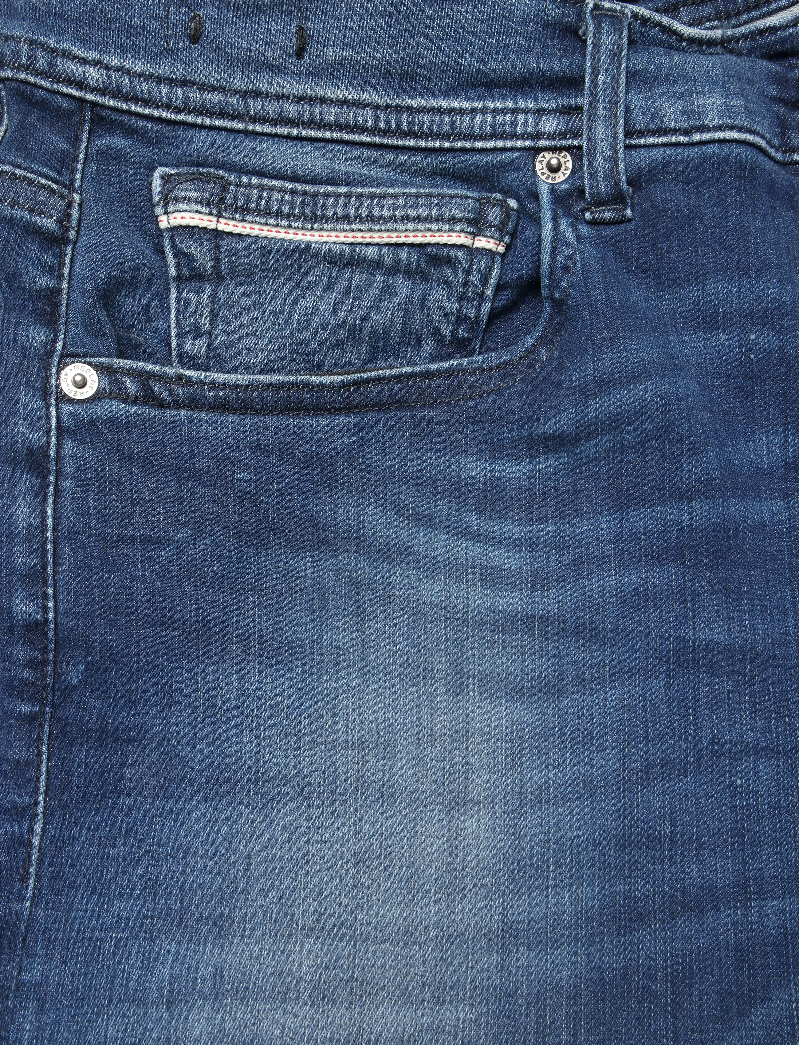 Replay - GROVER STRAIGHT Hyper Cloud Sustainable DENIM Trousers - regular jeans - blue - 4