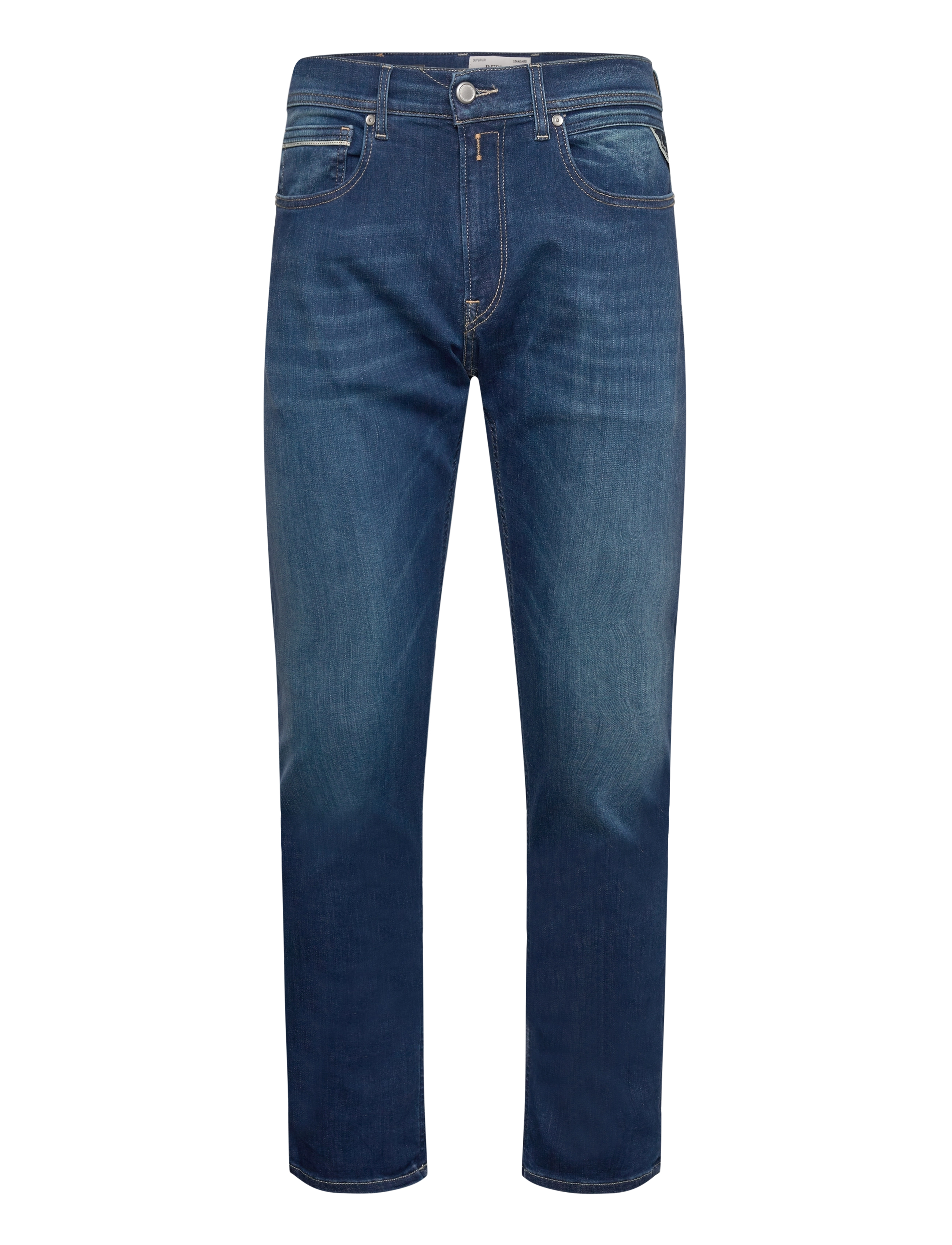 Replay - GROVER Trousers STRAIGHT HYPERFLEX ECO PLUS - blue - 1