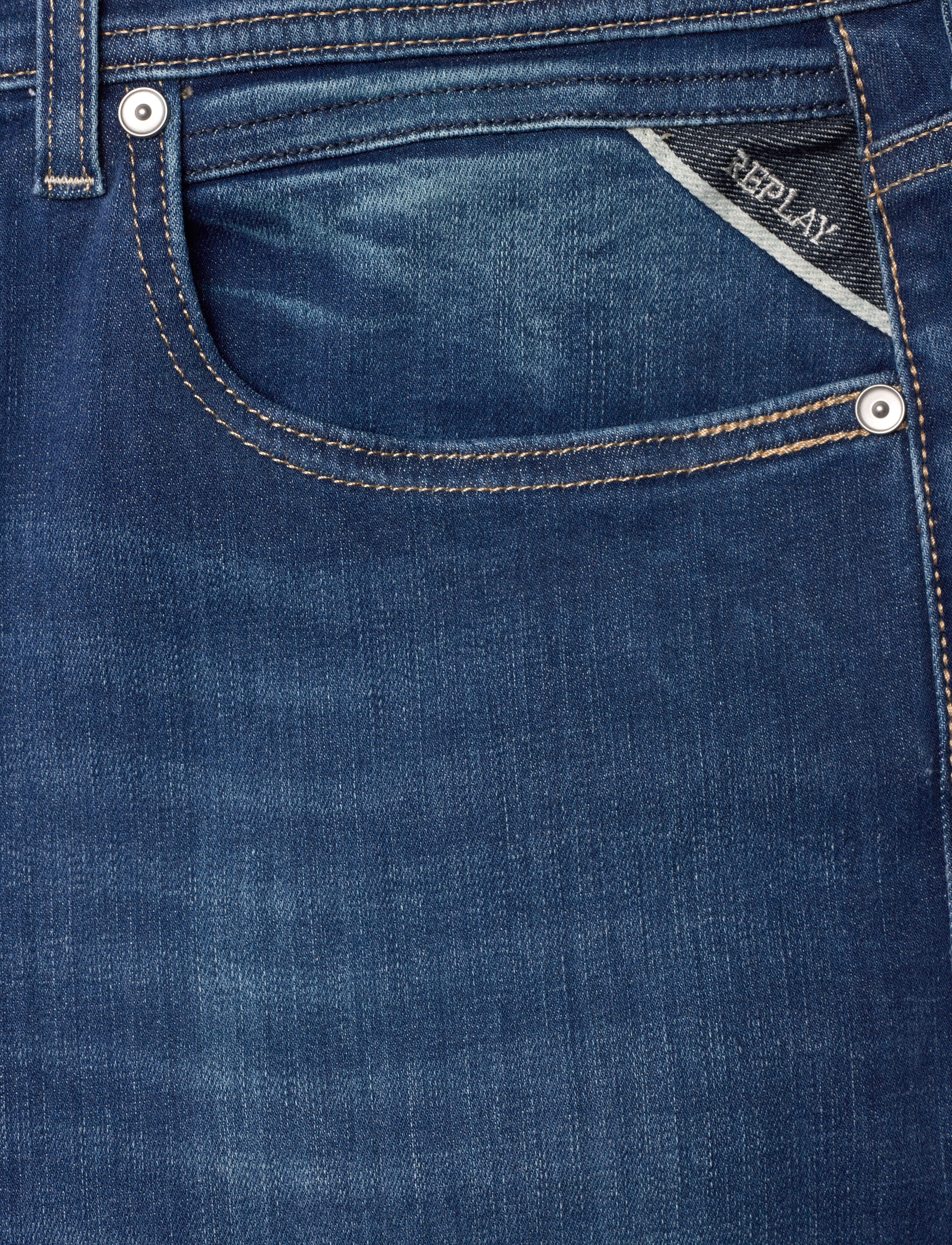 Replay - GROVER Trousers STRAIGHT HYPERFLEX ECO PLUS - blue - 4