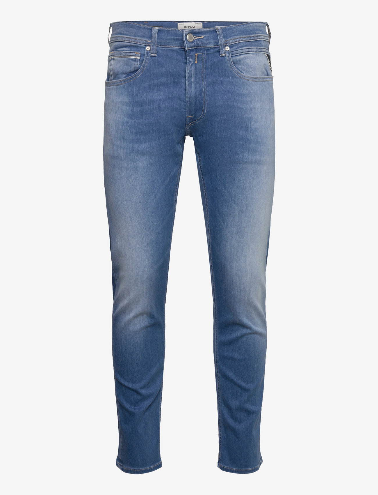 Replay - GROVER Trousers STRAIGHT HYPERFLEX ECO PLUS - blue - 0