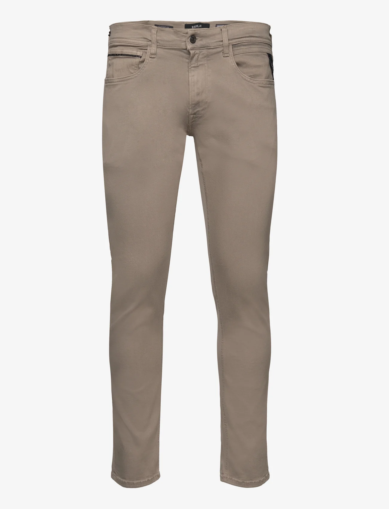 Replay - GROVER Trousers STRAIGHT Hyperflex Colour XLite - tavalised teksad - beige - 0